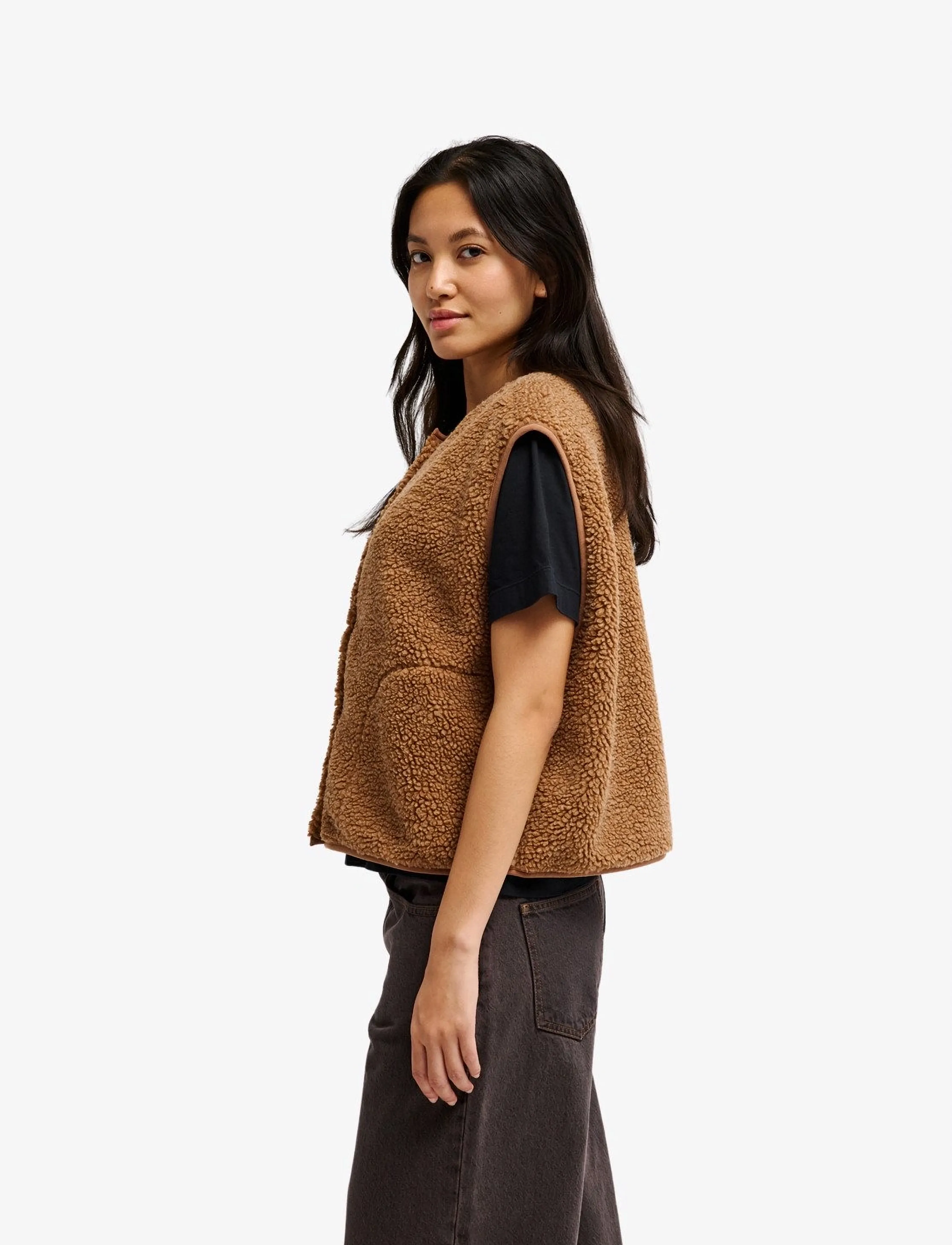 Quiksilver - CROPPED VEST - rawhide - 4