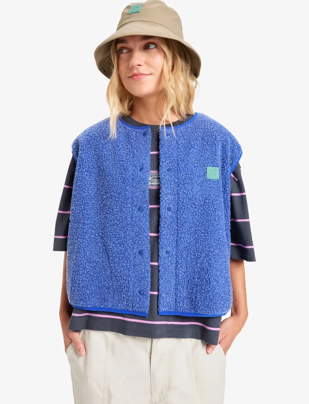 Quiksilver - CROPPED VEST - outdoor - surf the web - 0