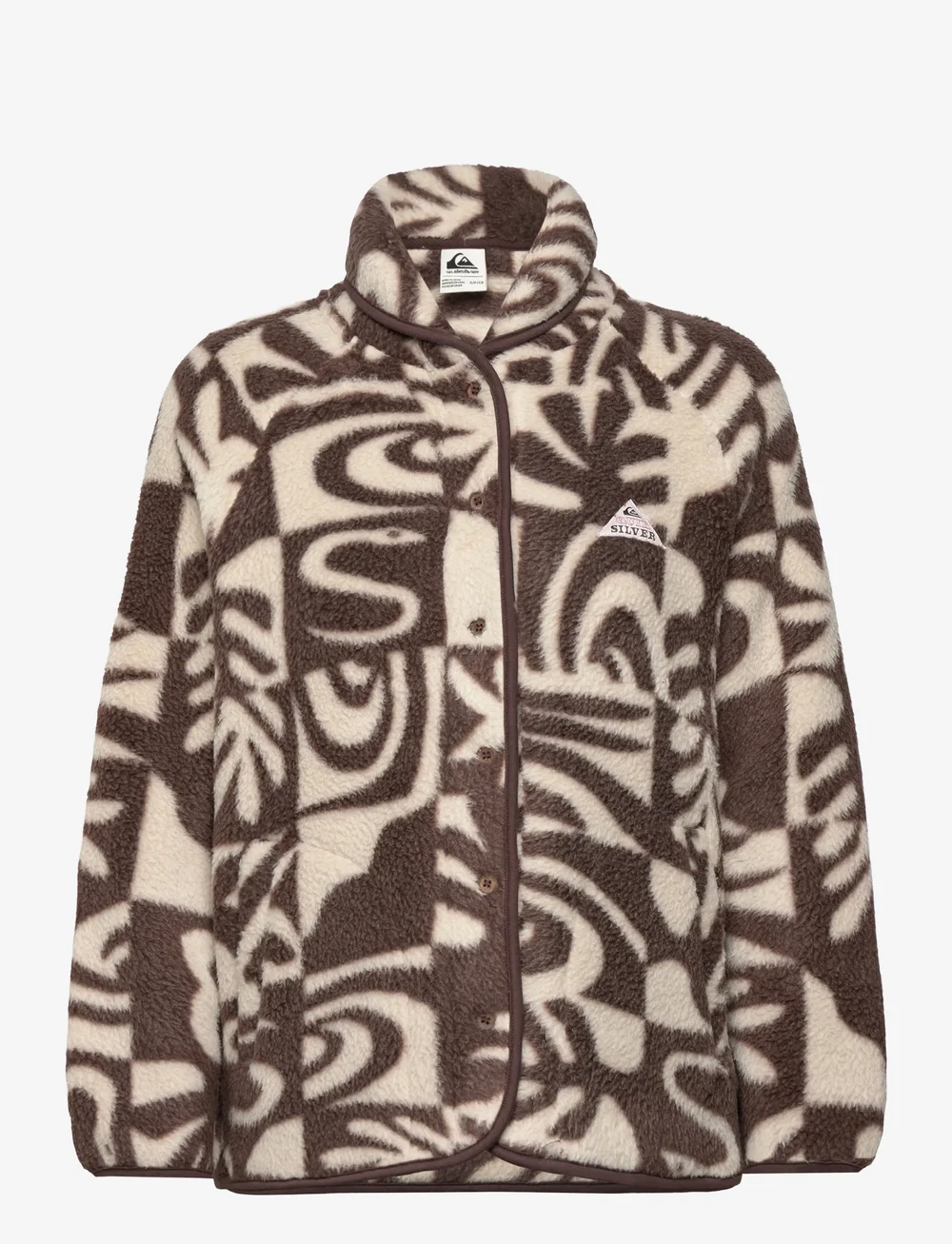 Quiksilver - CHALOK SHERPA - fleecet ja välikerrokset - chocolate brown chalok checker - 1