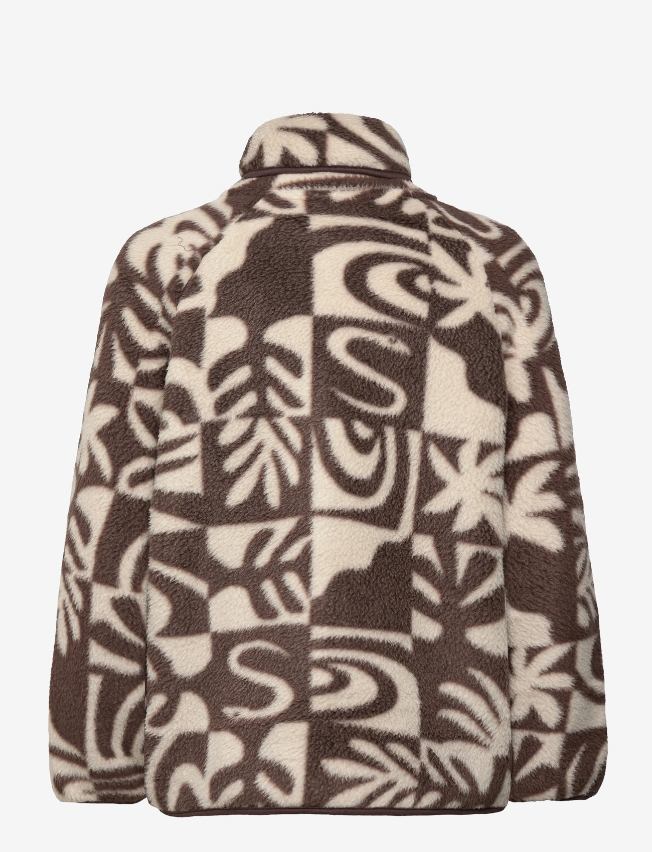 Quiksilver - CHALOK SHERPA - fleece & mellanlager - chocolate brown chalok checker - 2