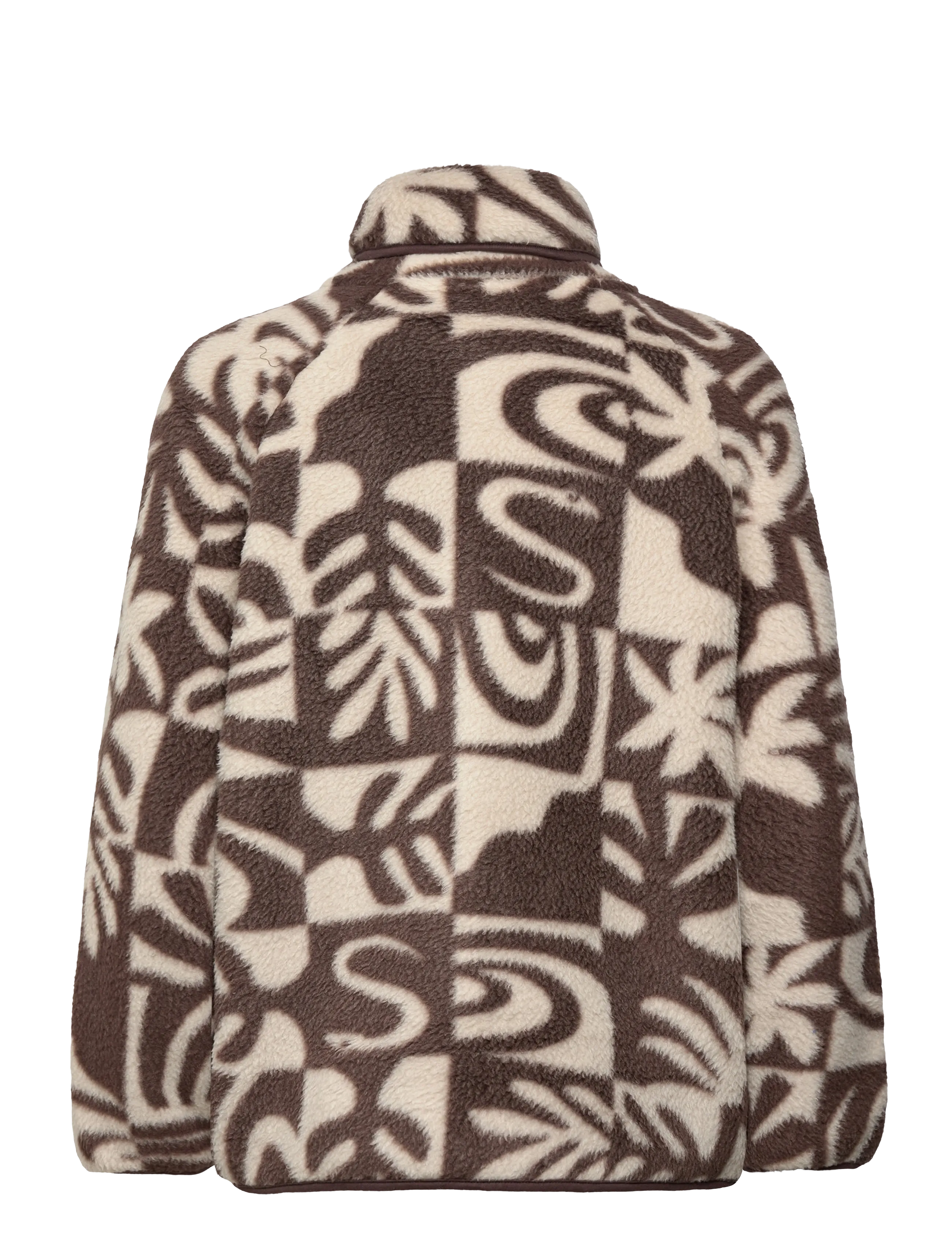 Quiksilver - CHALOK SHERPA - mid layer jackets - chocolate brown chalok checker - 2