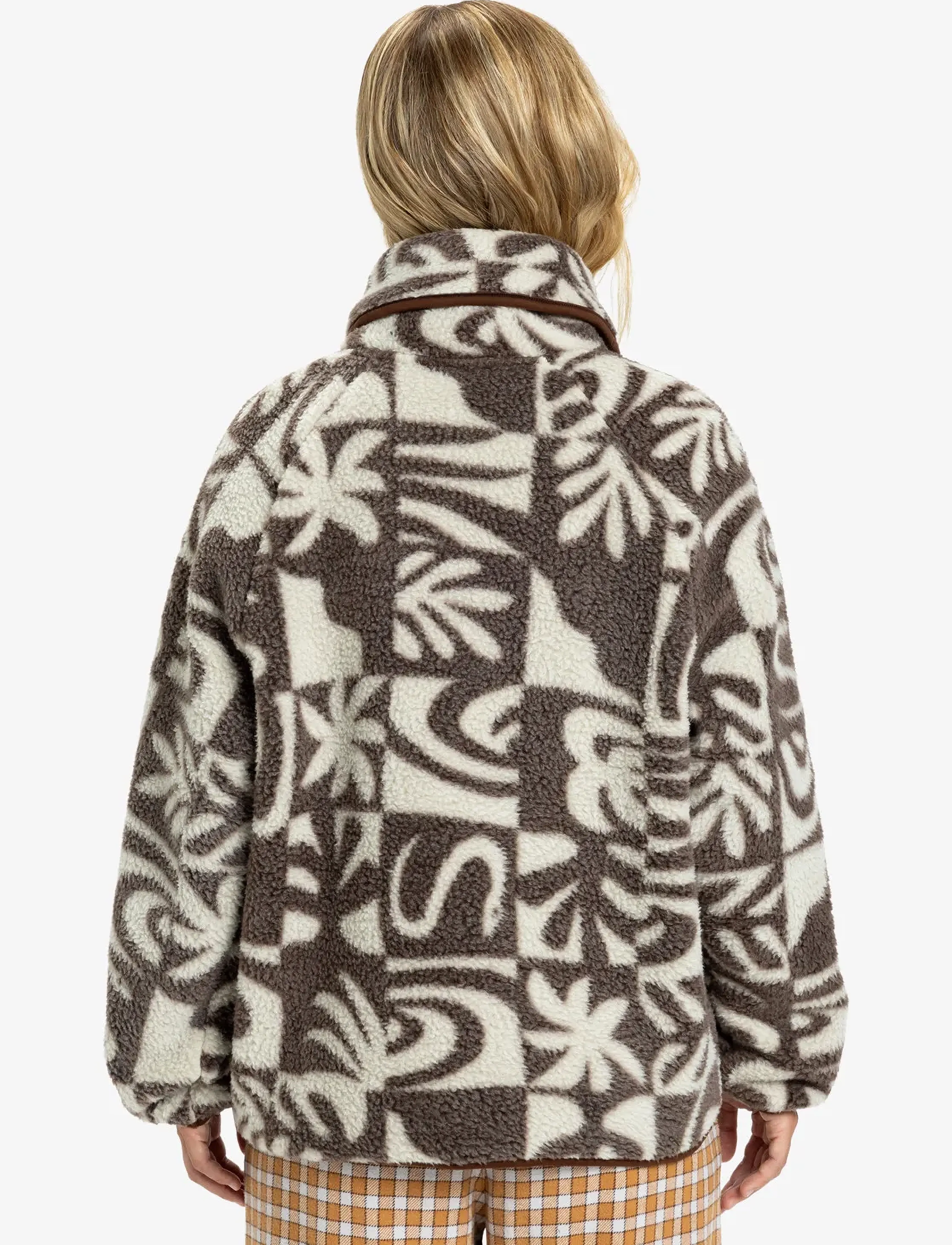 Quiksilver - CHALOK SHERPA - overdele - chocolate brown chalok checker - 3