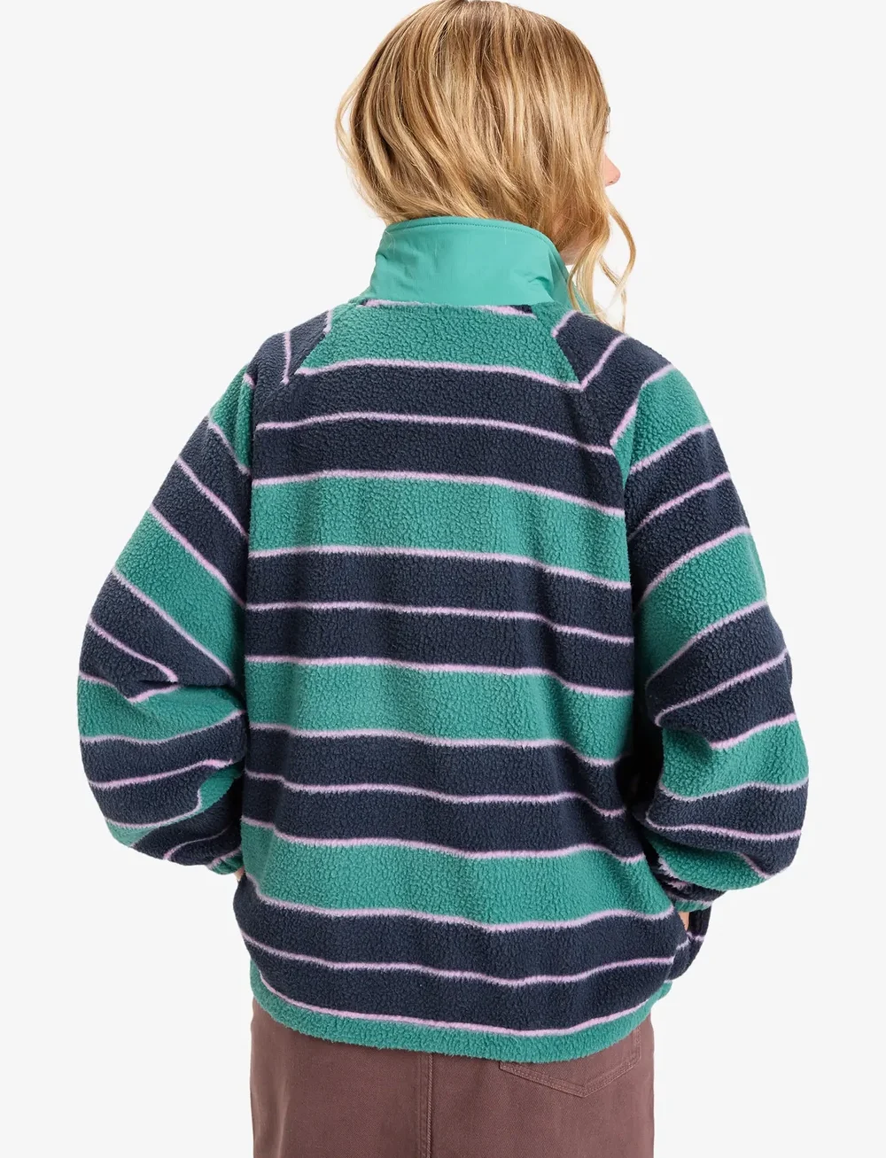 Quiksilver - RENEK HZ - fleece og mellemlag - deep sea strp renek - 3