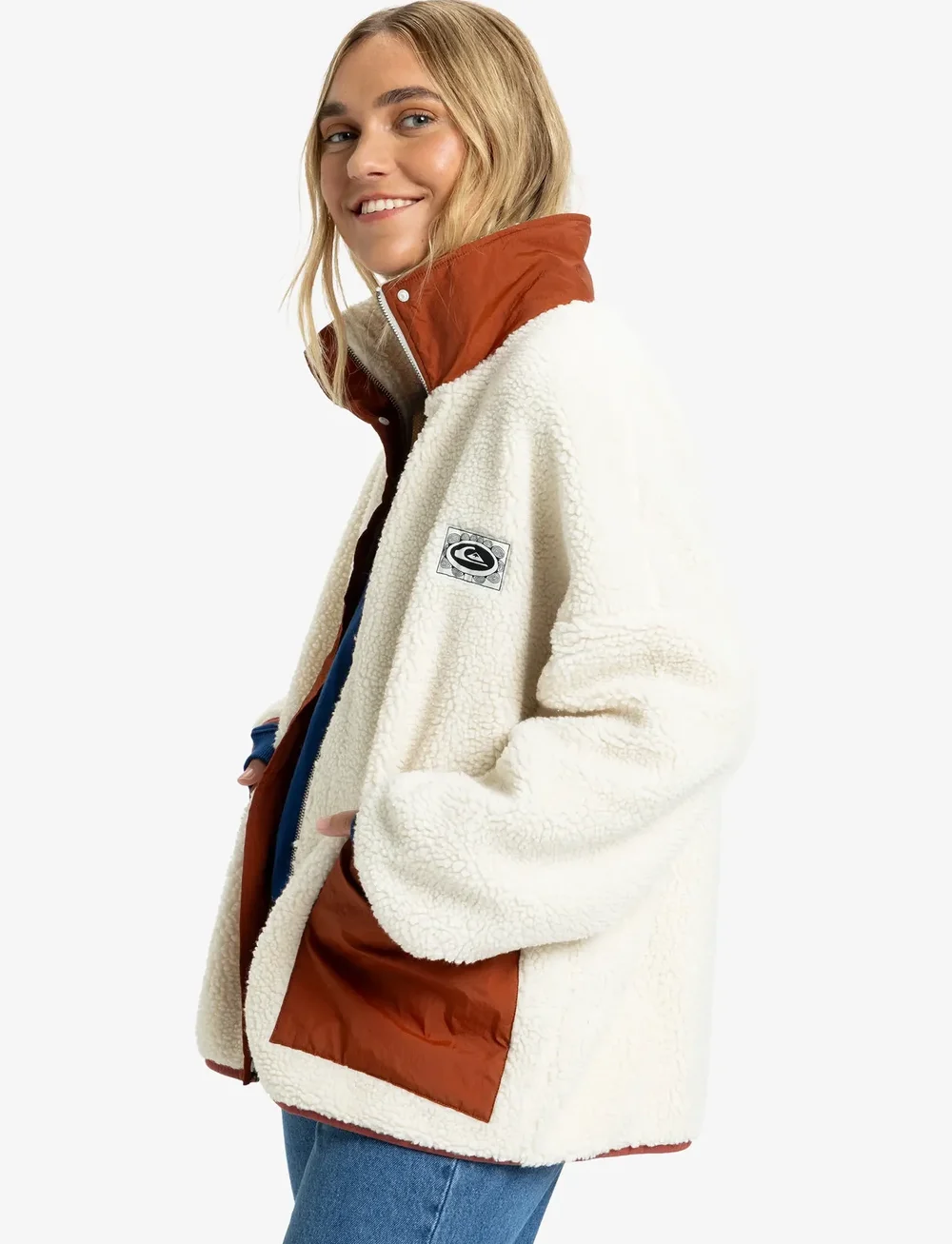 Quiksilver - MINTO SHERPA - kampsunid ja vahekihid - snow white - 5