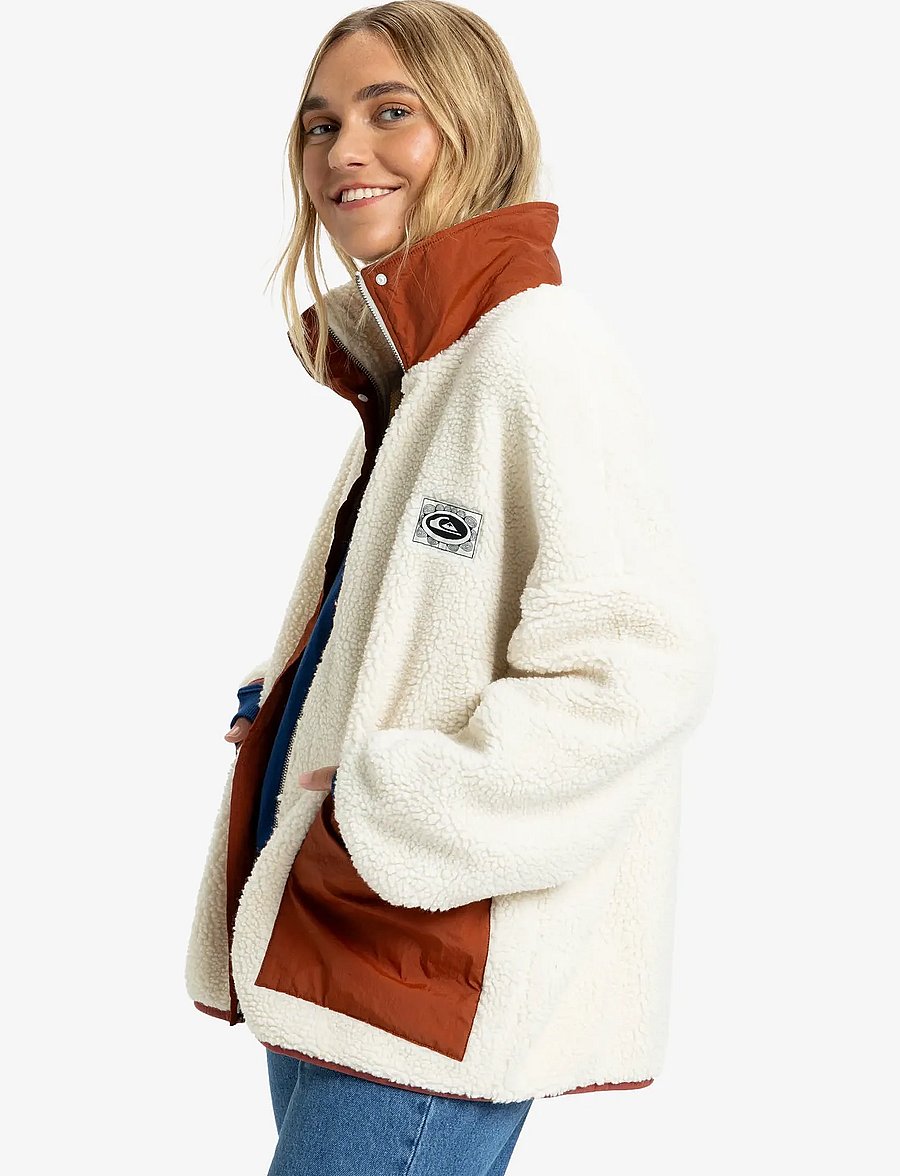 Quiksilver - MINTO SHERPA - oberteile - snow white - 5