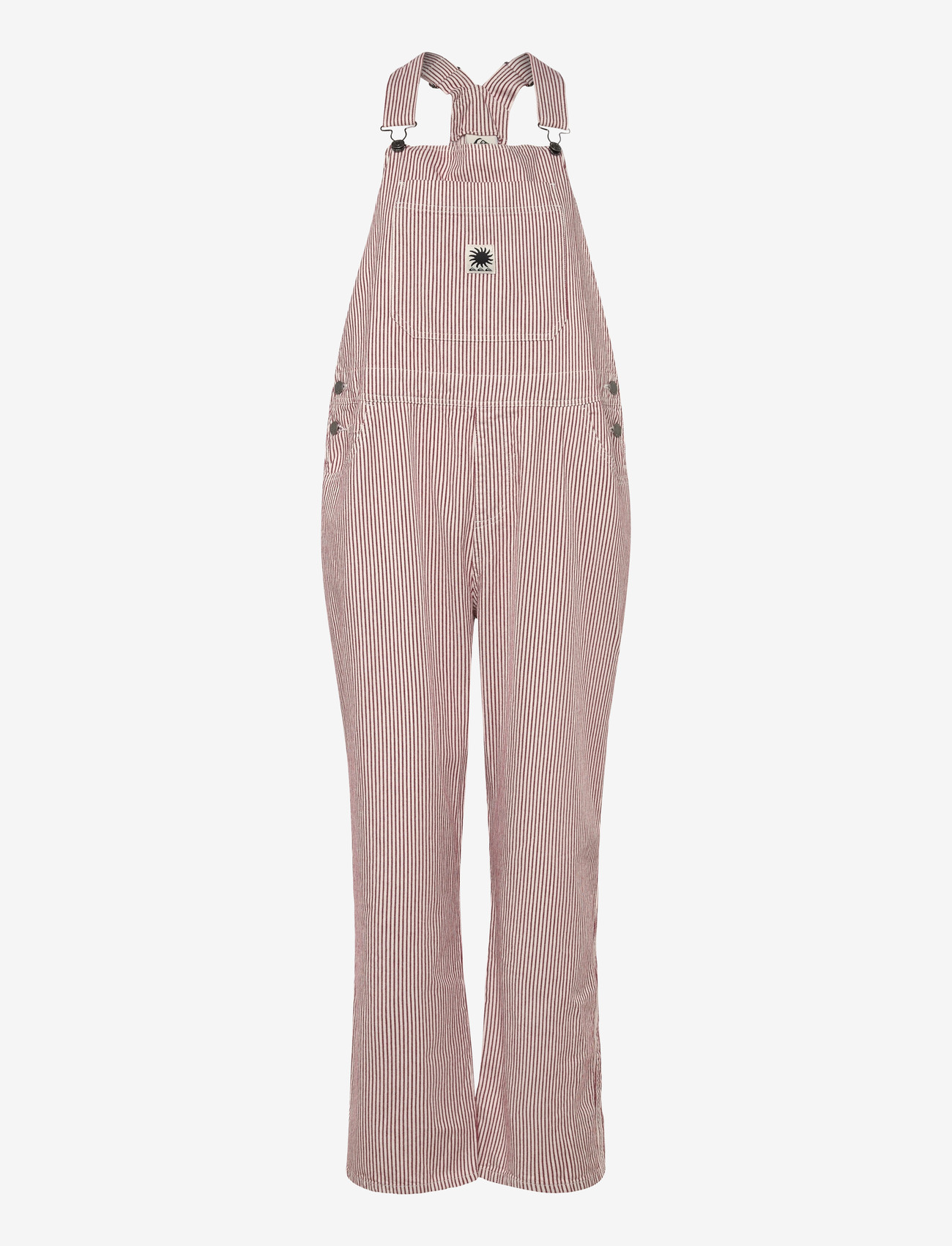 Quiksilver - ANGUA STRIPES DUNGAREE - jumpsuits - burnt russet stripe - 1