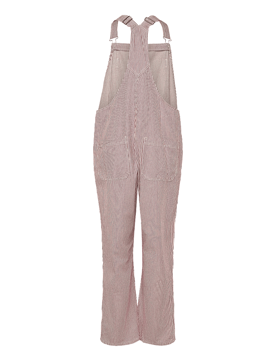 Quiksilver - ANGUA STRIPES DUNGAREE - jumpsuits - burnt russet stripe - 2