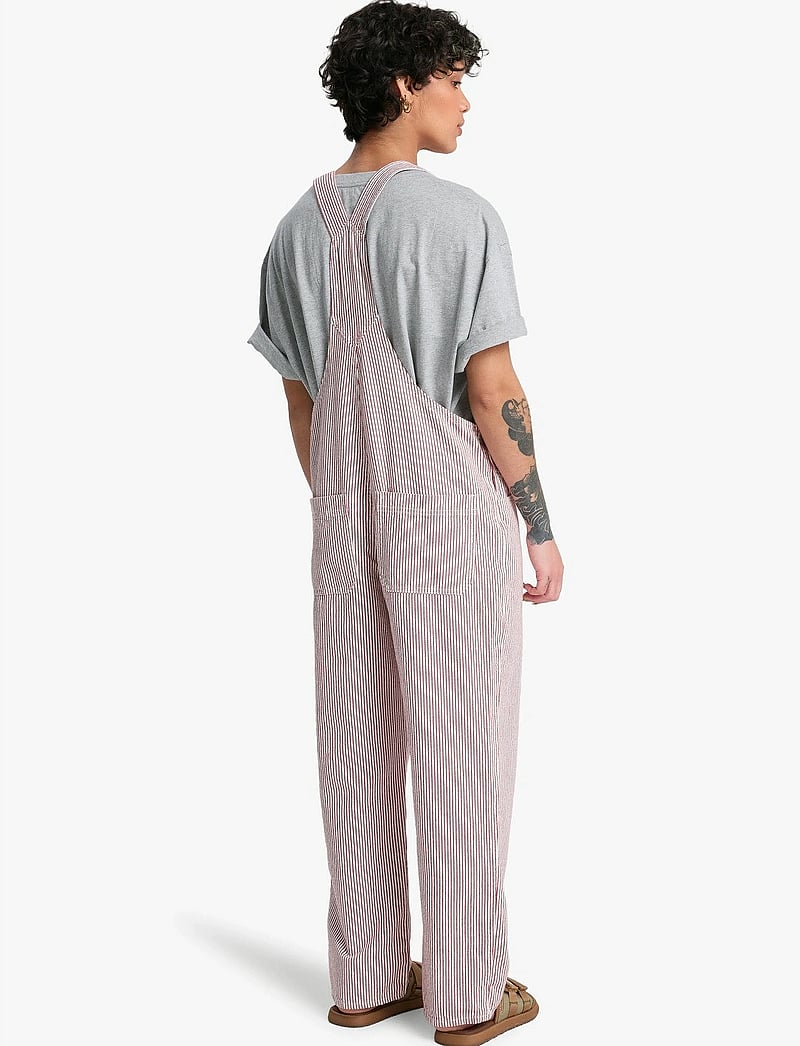 Quiksilver - ANGUA STRIPES DUNGAREE - jumpsuits - burnt russet stripe - 3