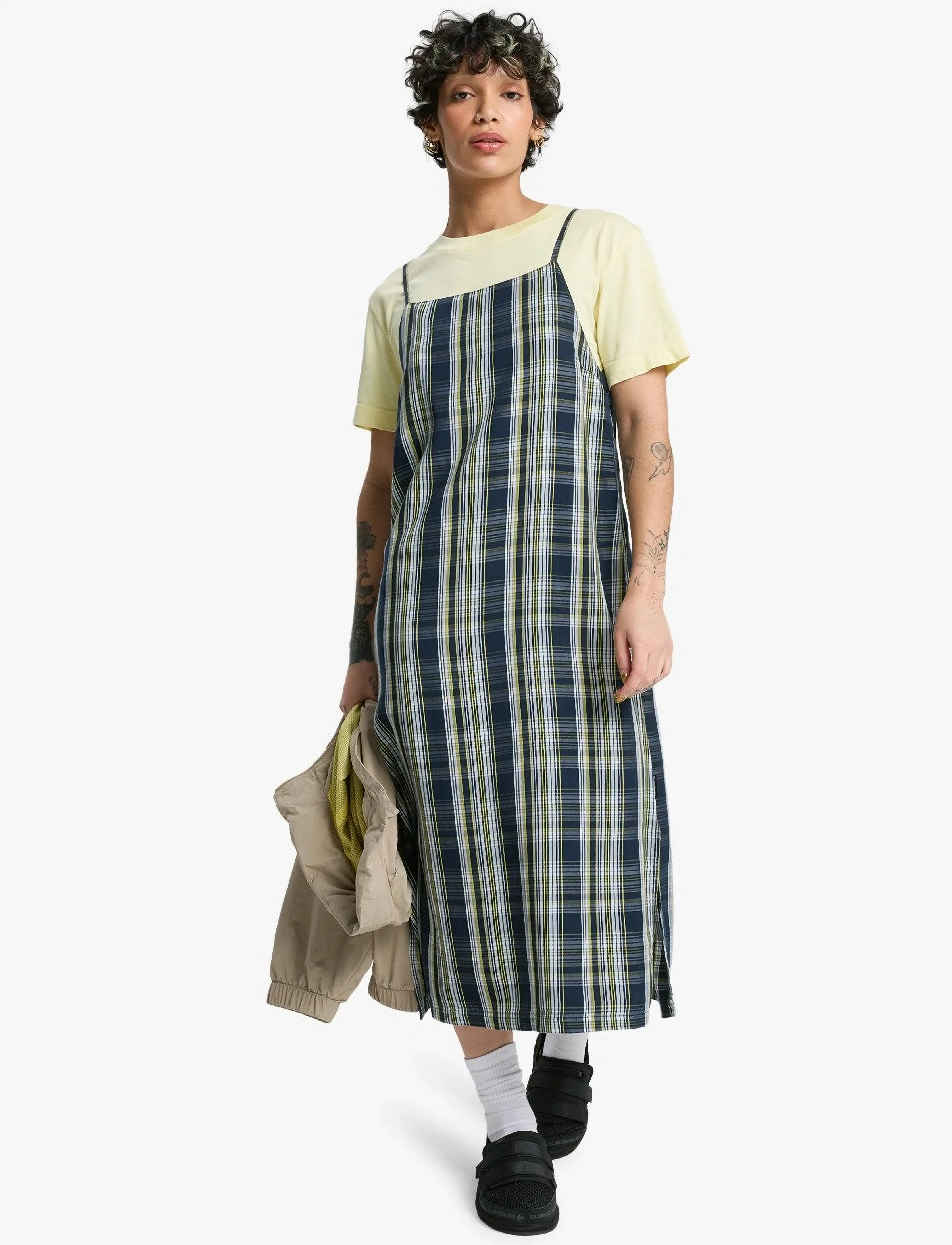 Quiksilver - TILCARA TUBE DRESS - sommerkjoler - micro chip tilcara check - 4