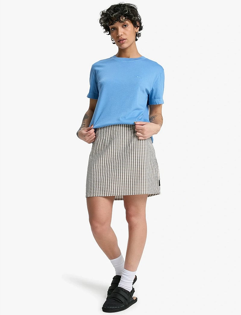 Quiksilver - LUDDEN SKIRT - kurze röcke - khaki gingham qsw - 4