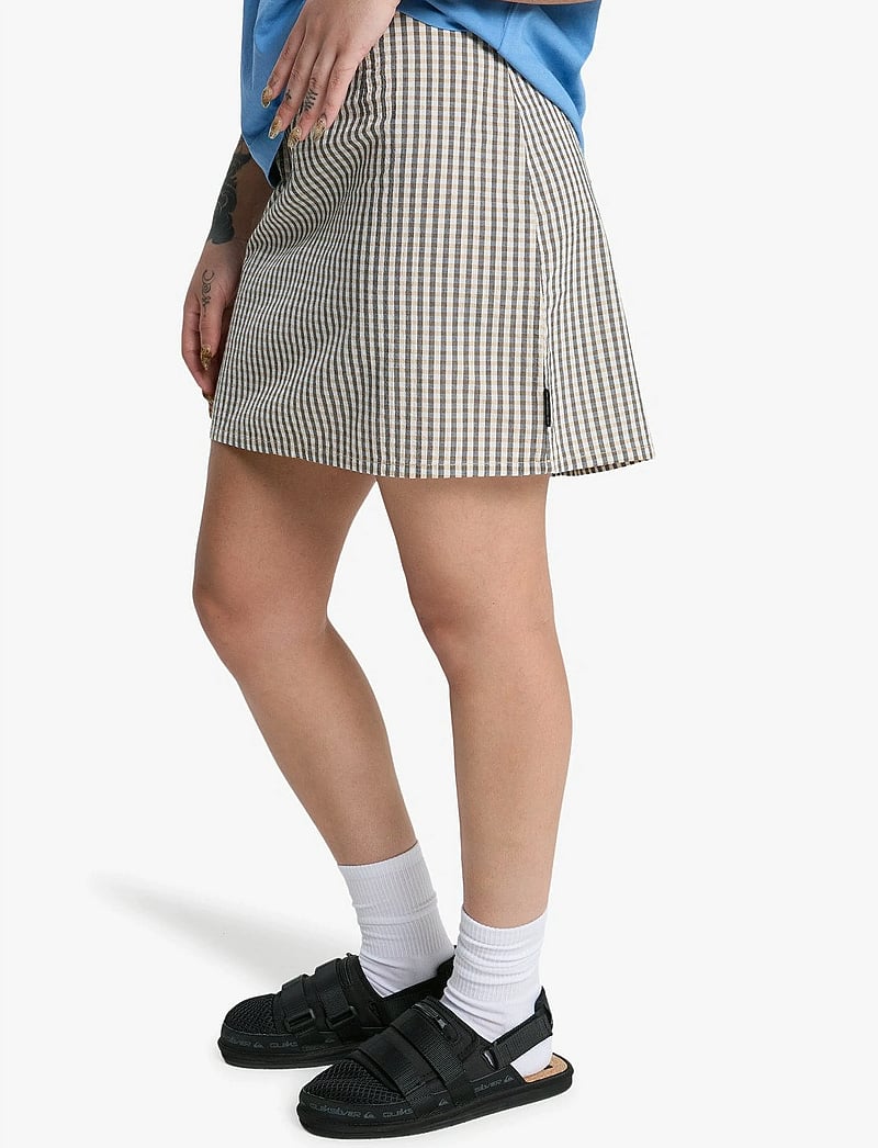 Quiksilver - LUDDEN SKIRT - kurze röcke - khaki gingham qsw - 5