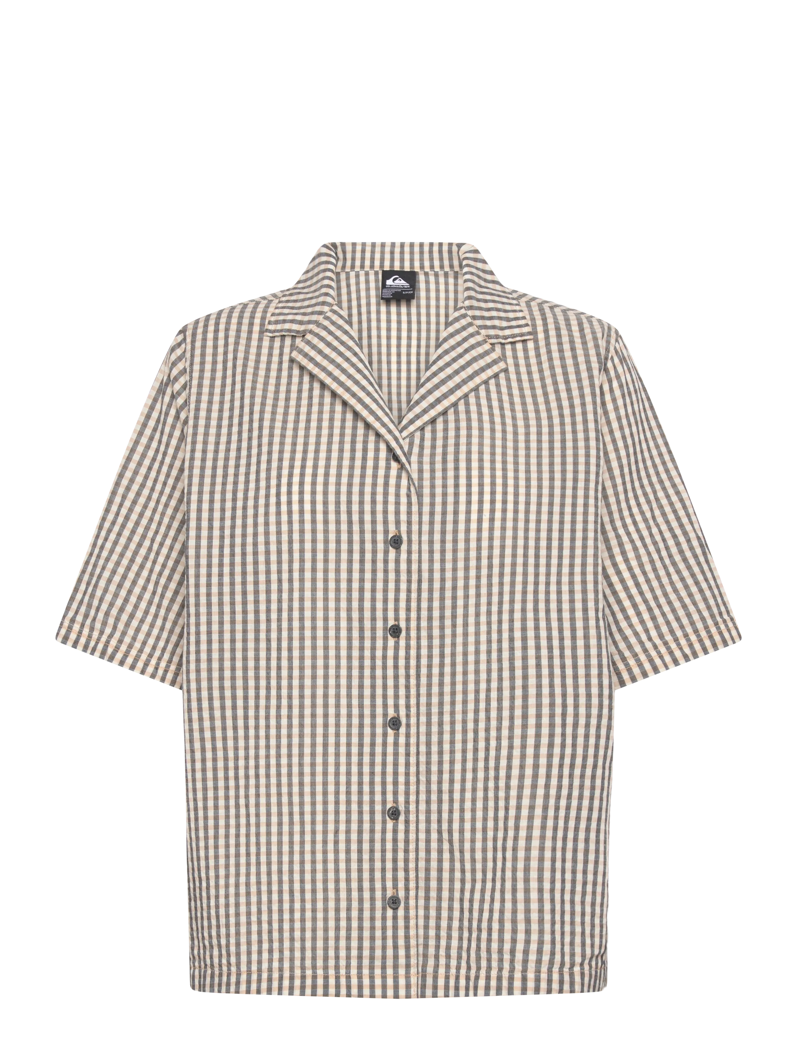Quiksilver LUDDEN SS SHIRT - Uus - KHAKI GINGHAM QSW / multi