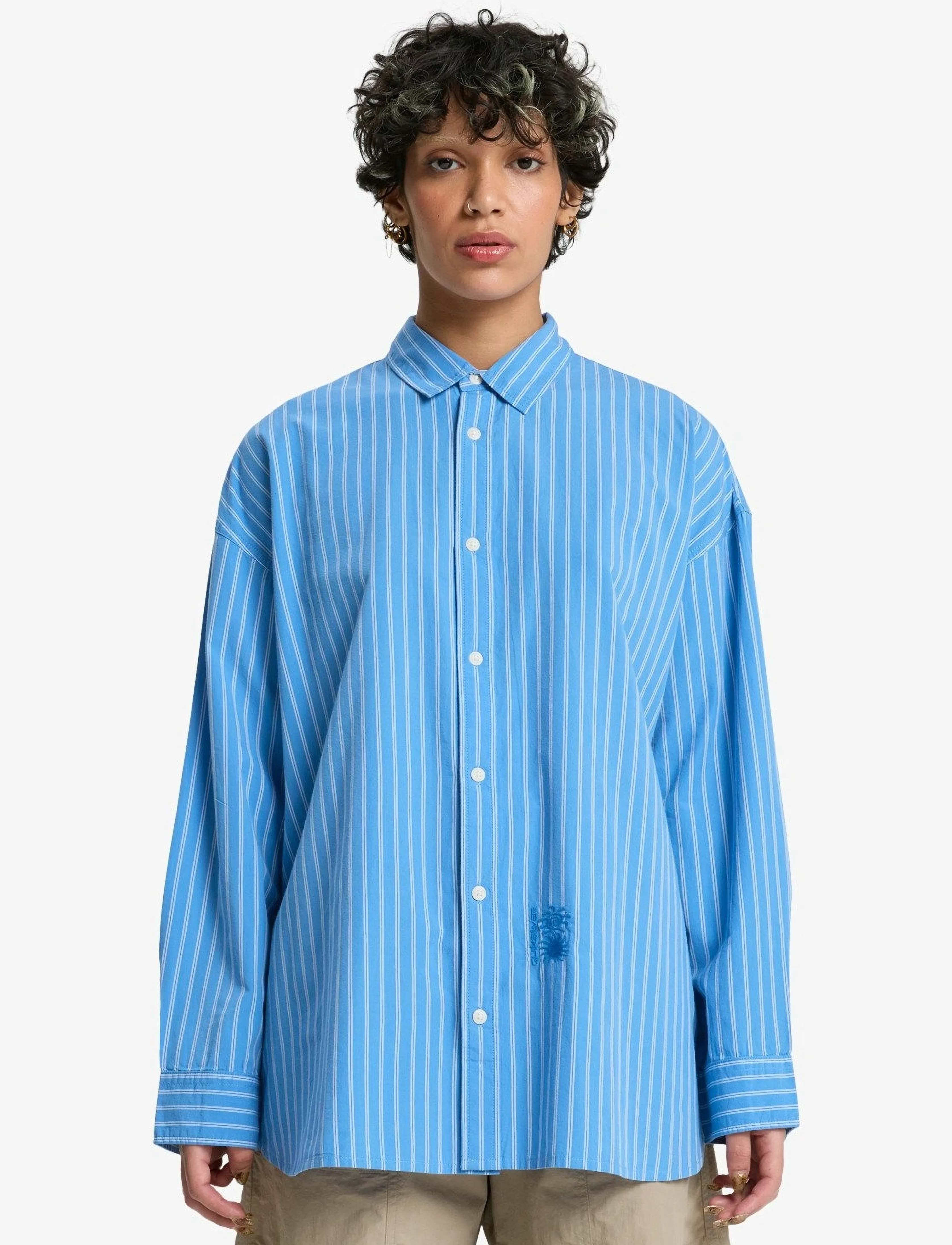 Quiksilver FINVOY LS SHIRT - Hemden - RIVIERA VERTICAL STRIPES / blue