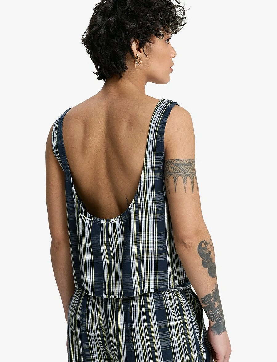 Quiksilver - VISTA WOVEN TANK - Ärmellose tops - micro chip tilcara check - 3