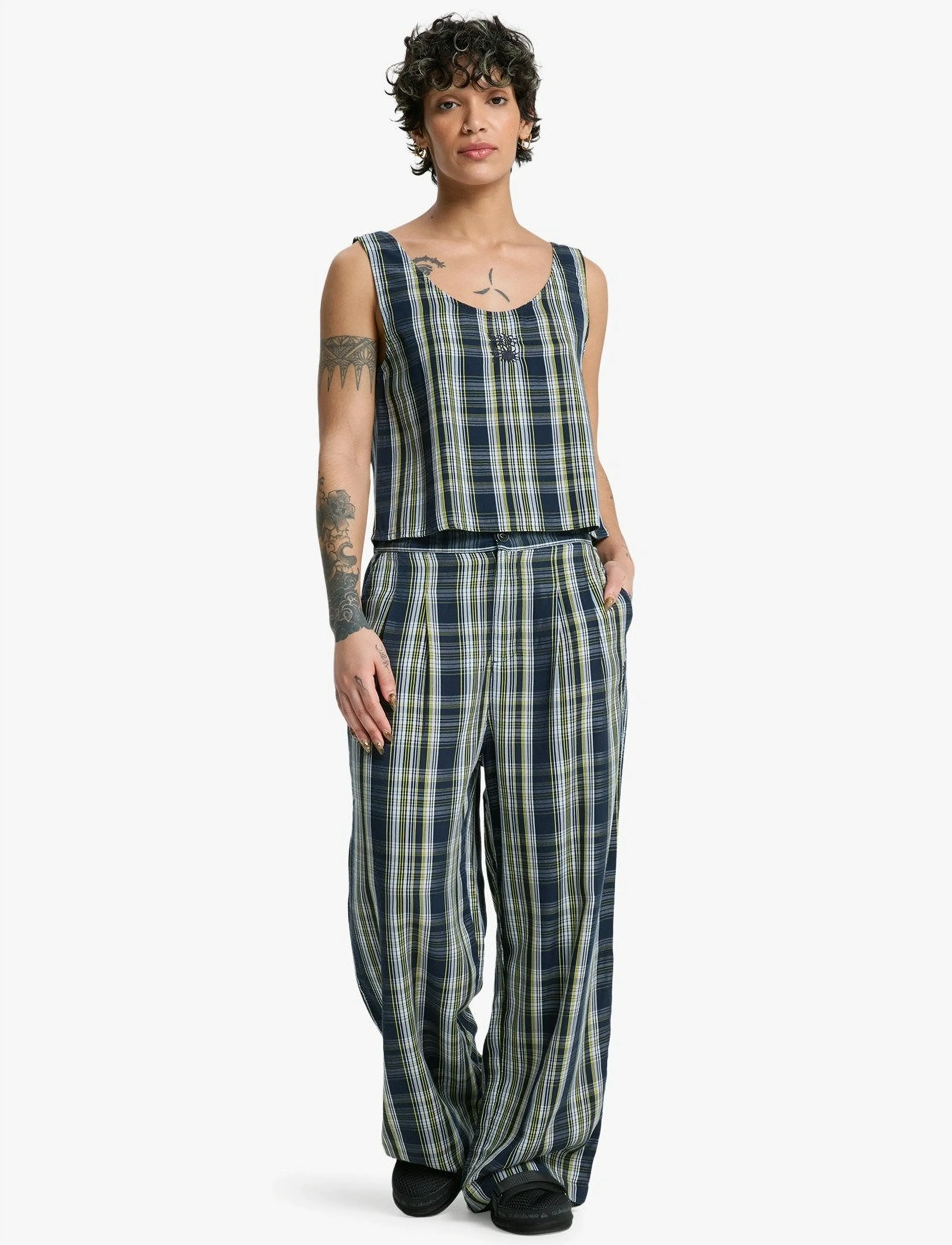 Quiksilver - VISTA WOVEN TANK - Ärmellose tops - micro chip tilcara check - 4
