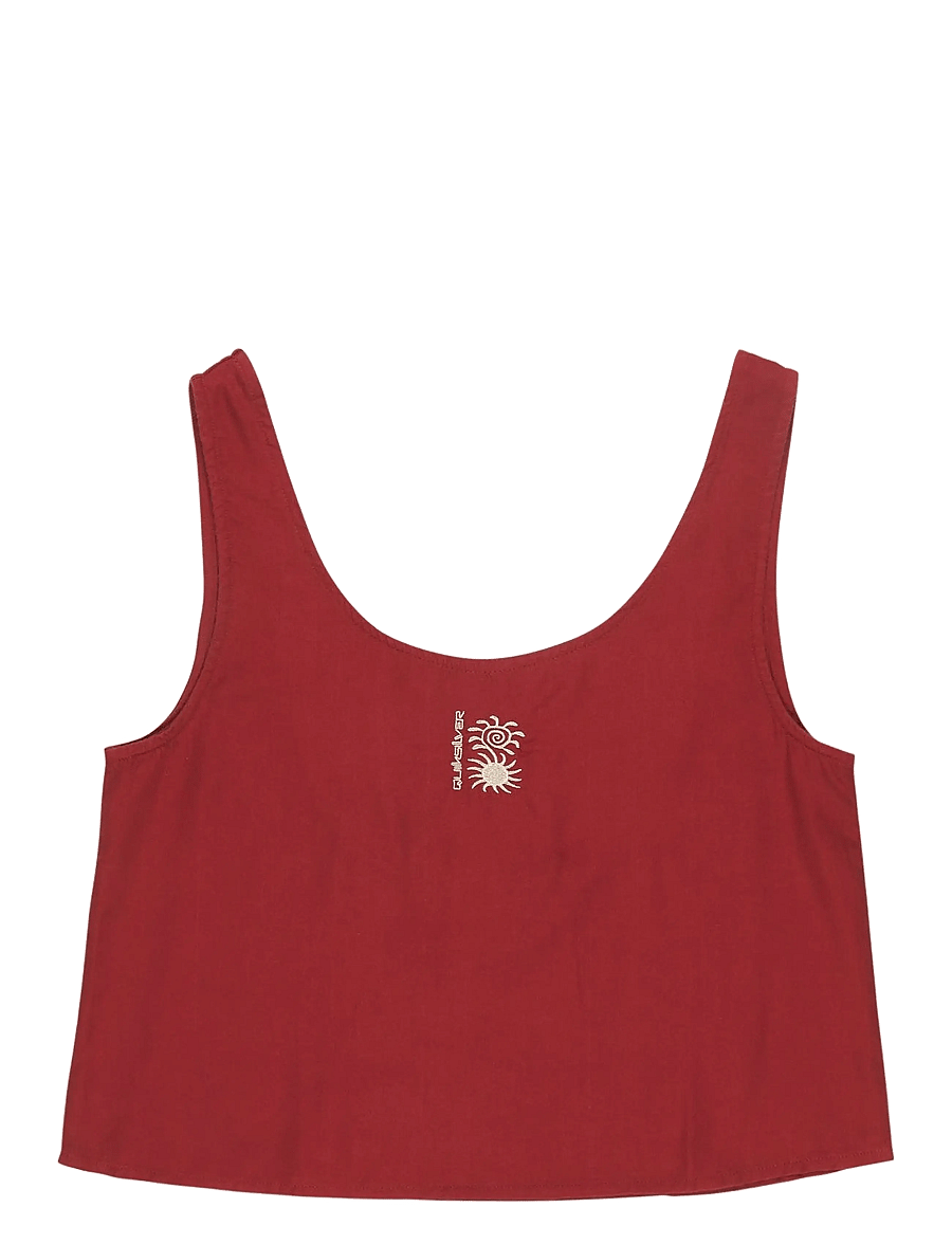 Quiksilver - VISTA WOVEN TANK - Ärmellose tops - burnt russet - 1