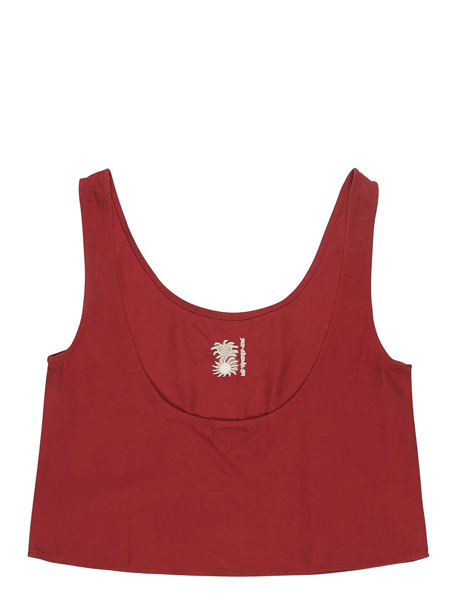 Quiksilver - VISTA WOVEN TANK - Ärmellose tops - burnt russet - 2