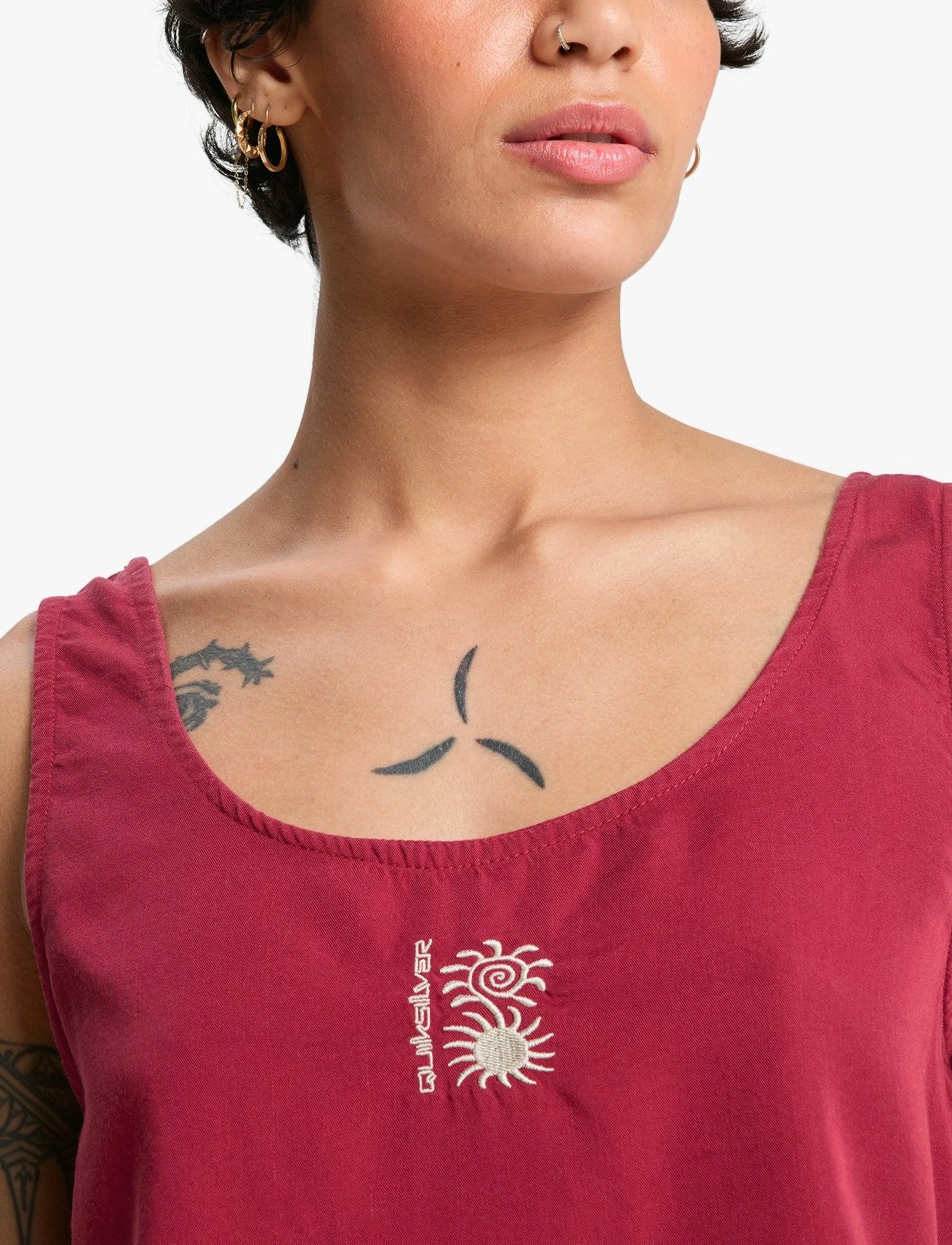 QUIKSILVER Vista Woven Tank linnen dam – bild 5