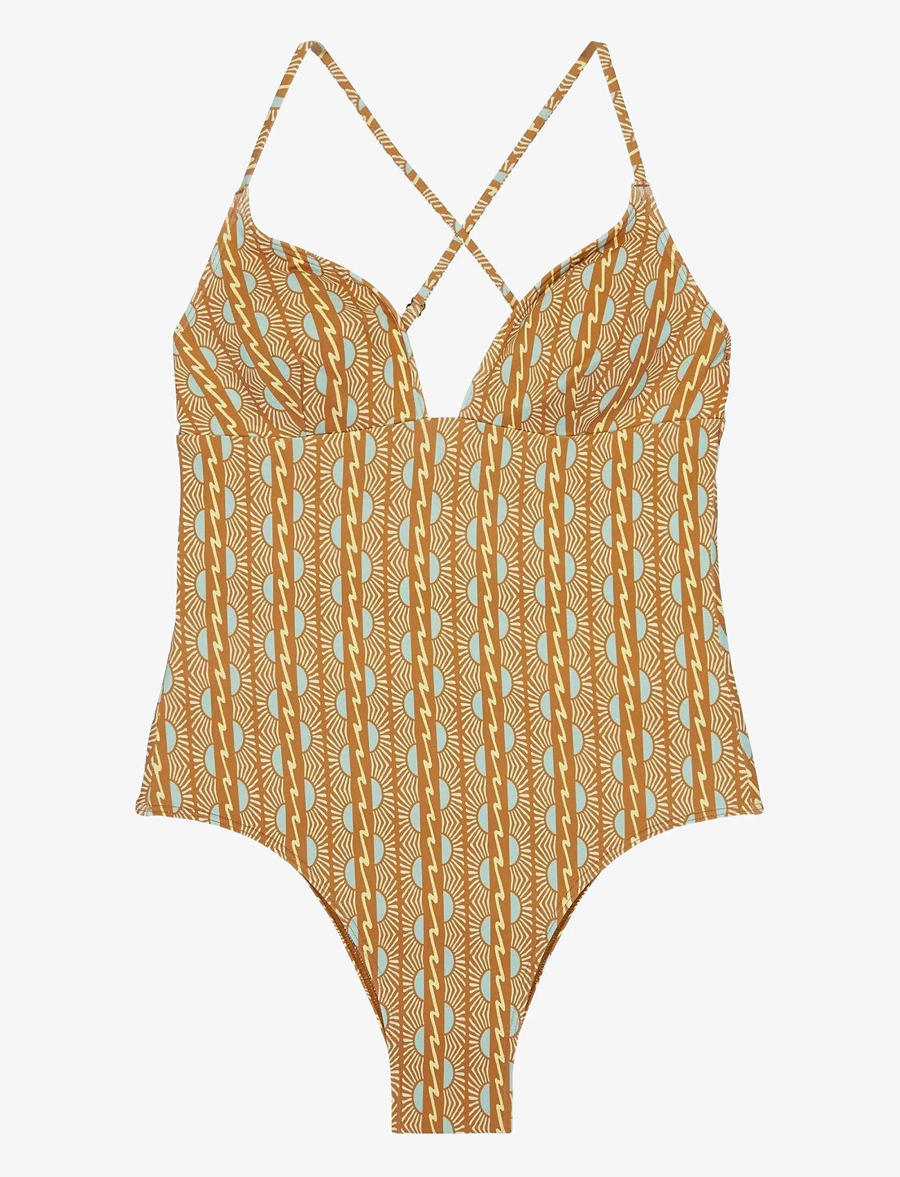 Quiksilver - AITON ONE PIECE - ujumistrikood - bone white horizon women 32x32 - 1