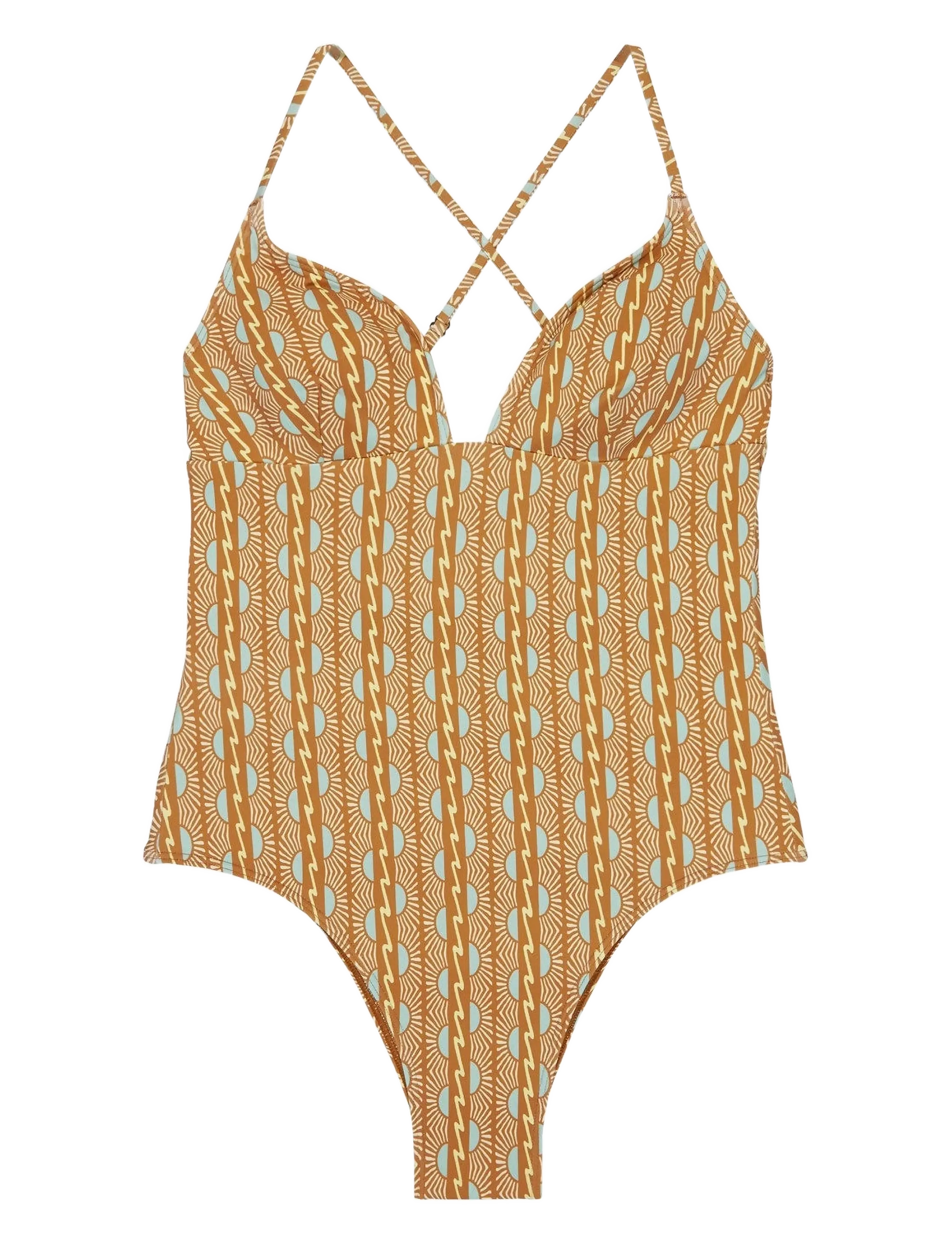 Quiksilver AITON ONE PIECE - Badeanzüge - BONE WHITE HORIZON WOMEN 32X32 / multi