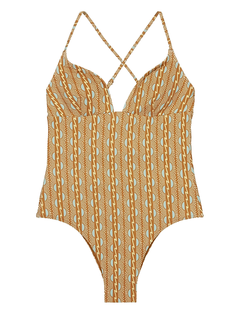 Quiksilver - AITON ONE PIECE - ujumistrikood - bone white horizon women 32x32 - 1