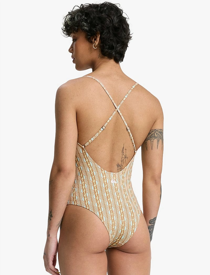 Quiksilver - AITON ONE PIECE - ujumistrikood - bone white horizon women 32x32 - 3