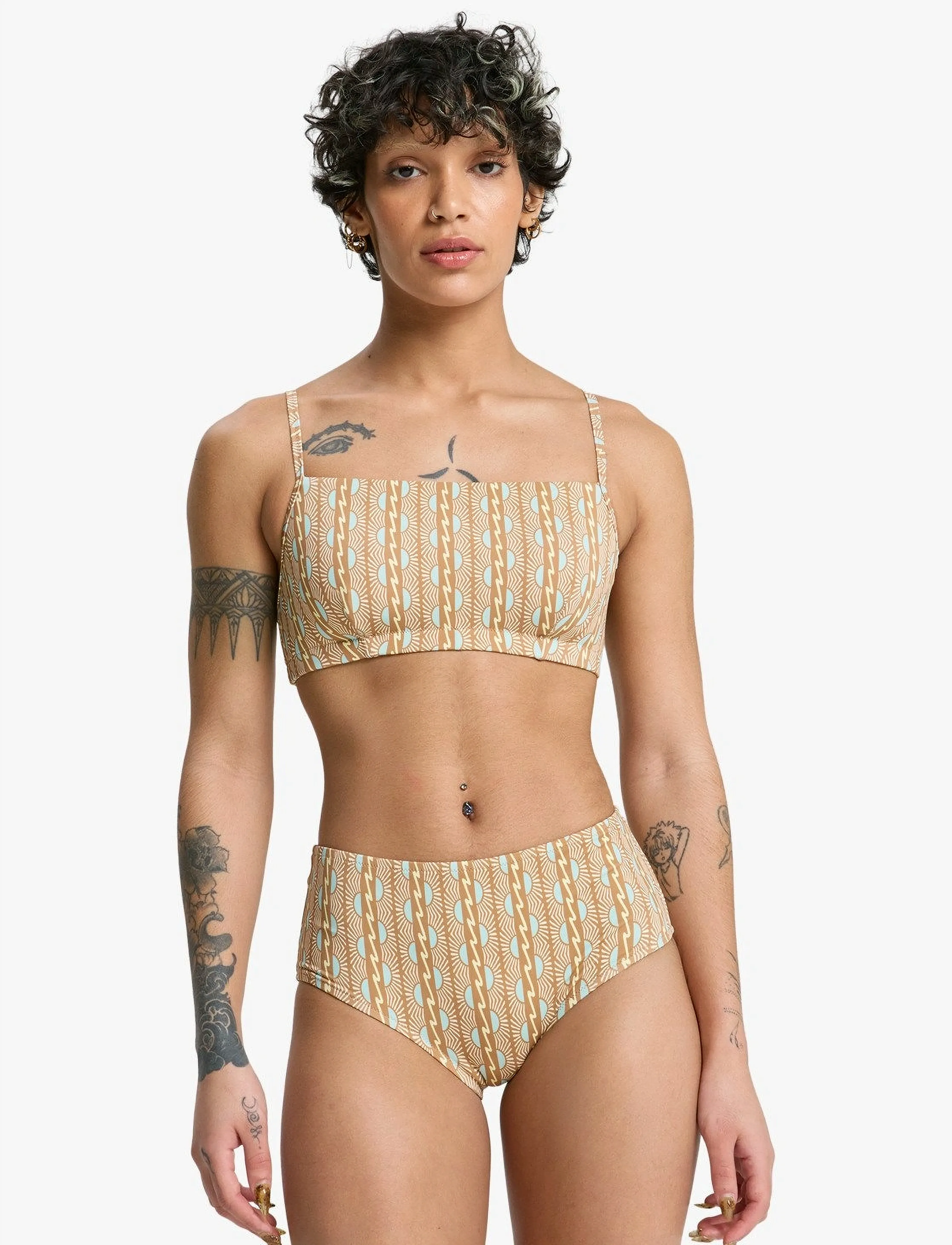 Quiksilver Cobidji Top, M, Bikinis, Mehrfarbig/gemustert - Bikini Oberteile, Frauen