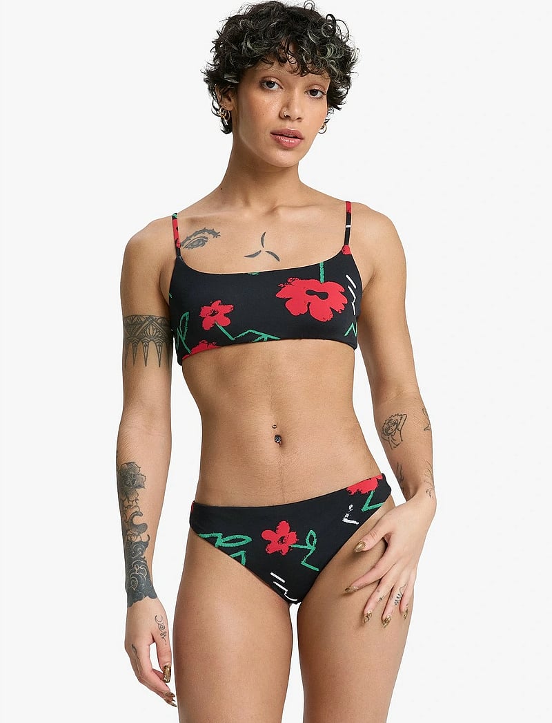 Quiksilver - VIACHA TOP - sportsbadetøj - black street floral 32 - 0