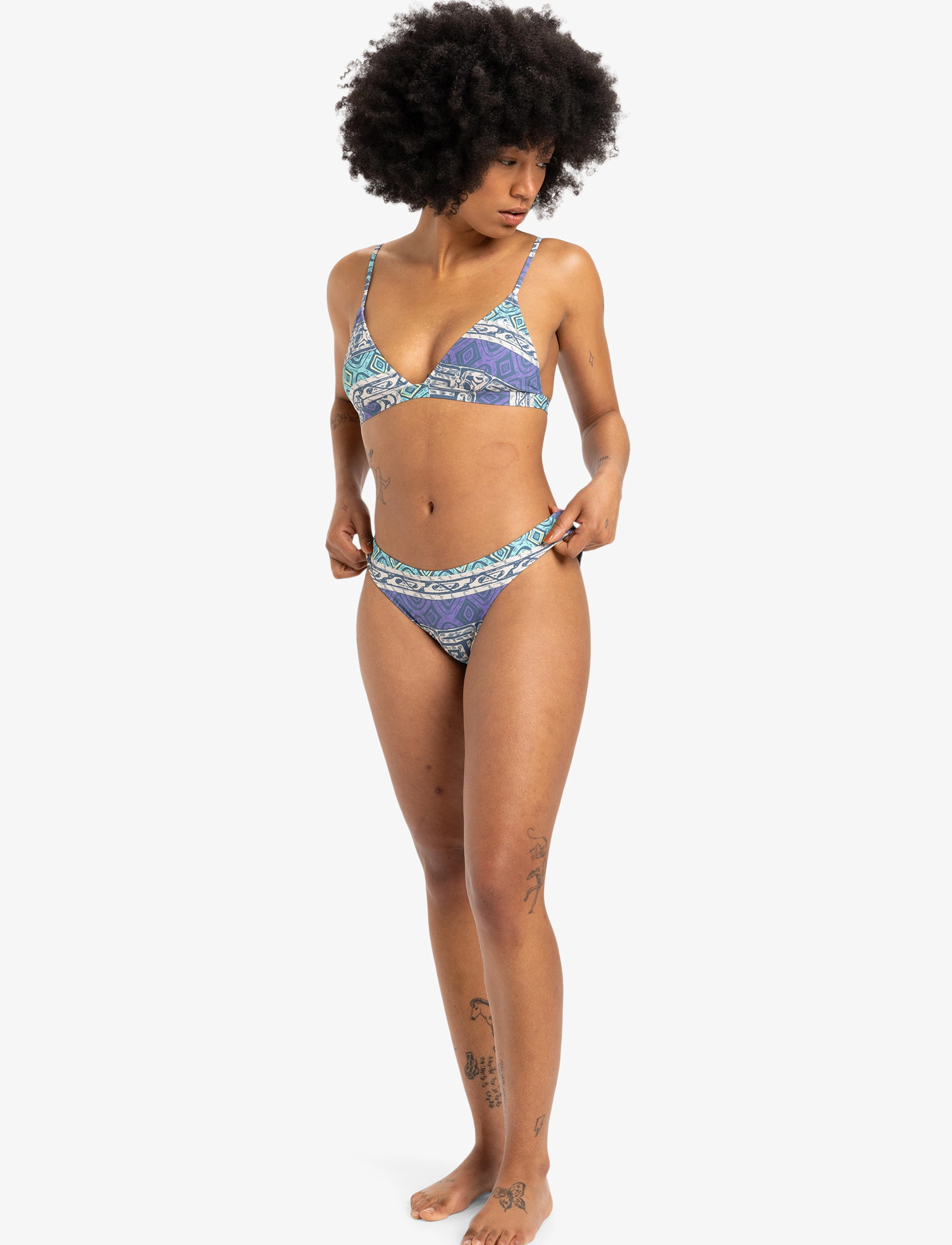 Quiksilver - CHAMPION SOUND BOTTOM - laveste priser - aqua sky global heat 32x32 - 4