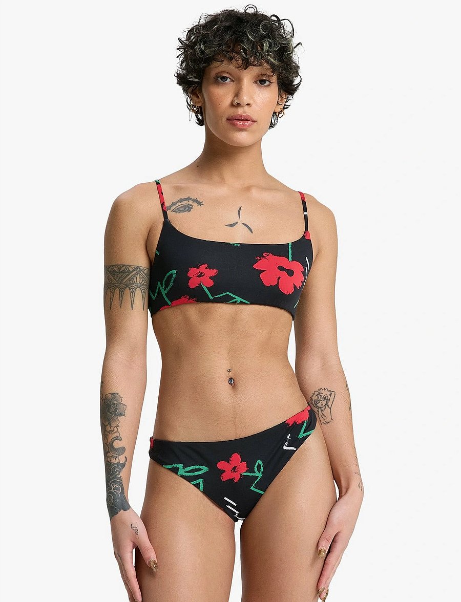 Quiksilver - VIACHA BOTTOM - sport-bademode - black street floral 32 - 0