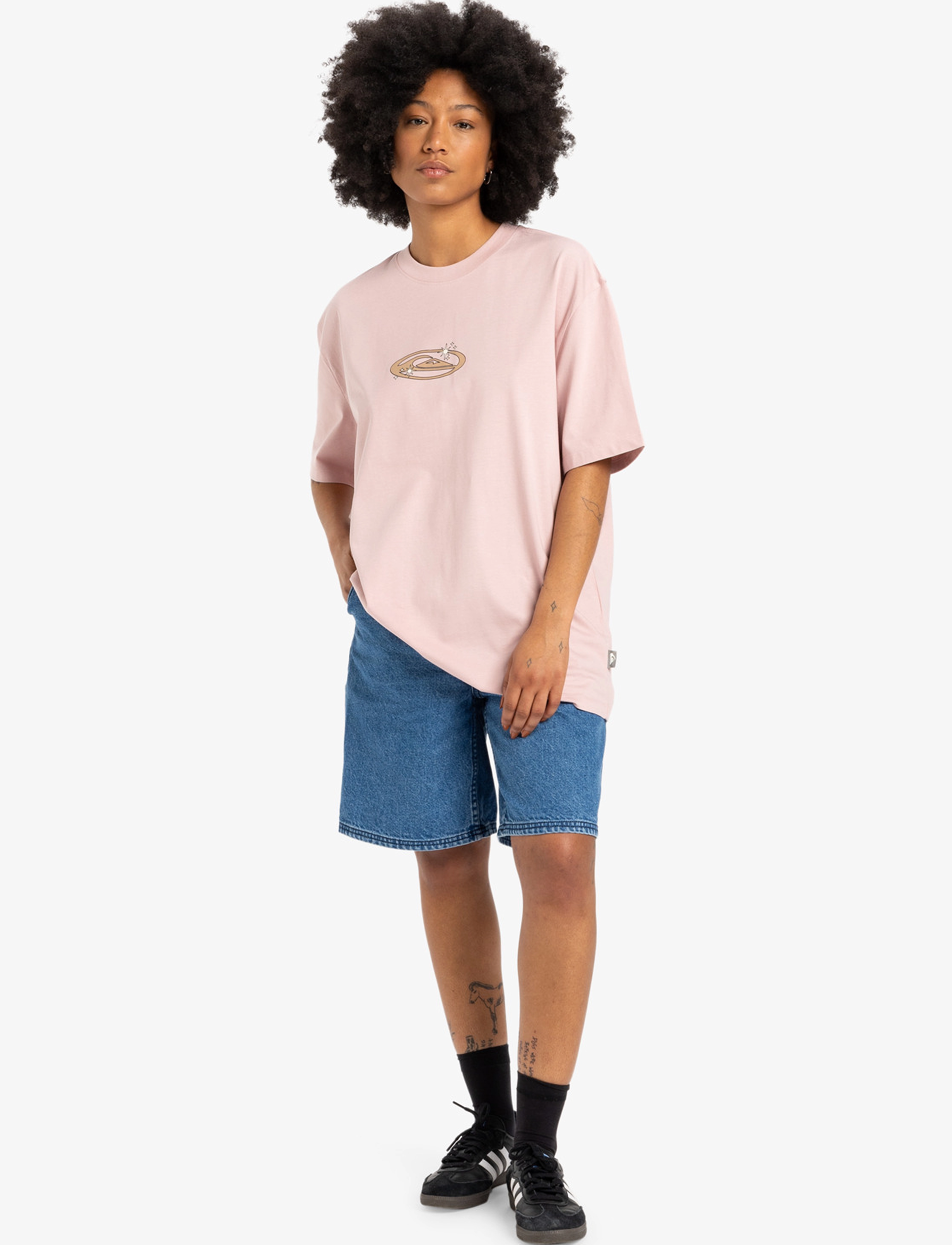 Quiksilver - YAIMA BOYFRIEND SS TEE - pale mauve - 3