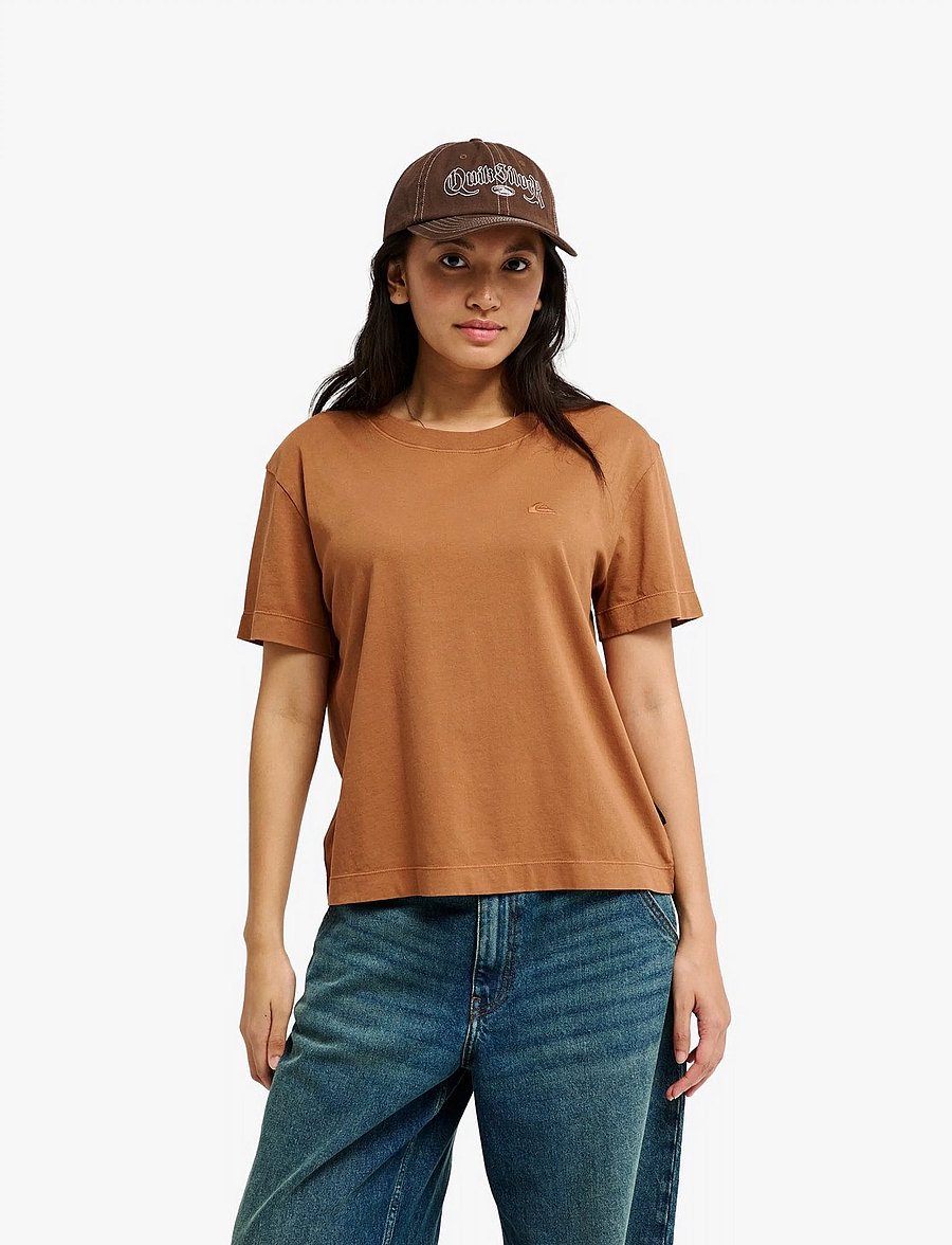 Quiksilver - ESSENTIAL SS TEE - t-shirts - rawhide - 0