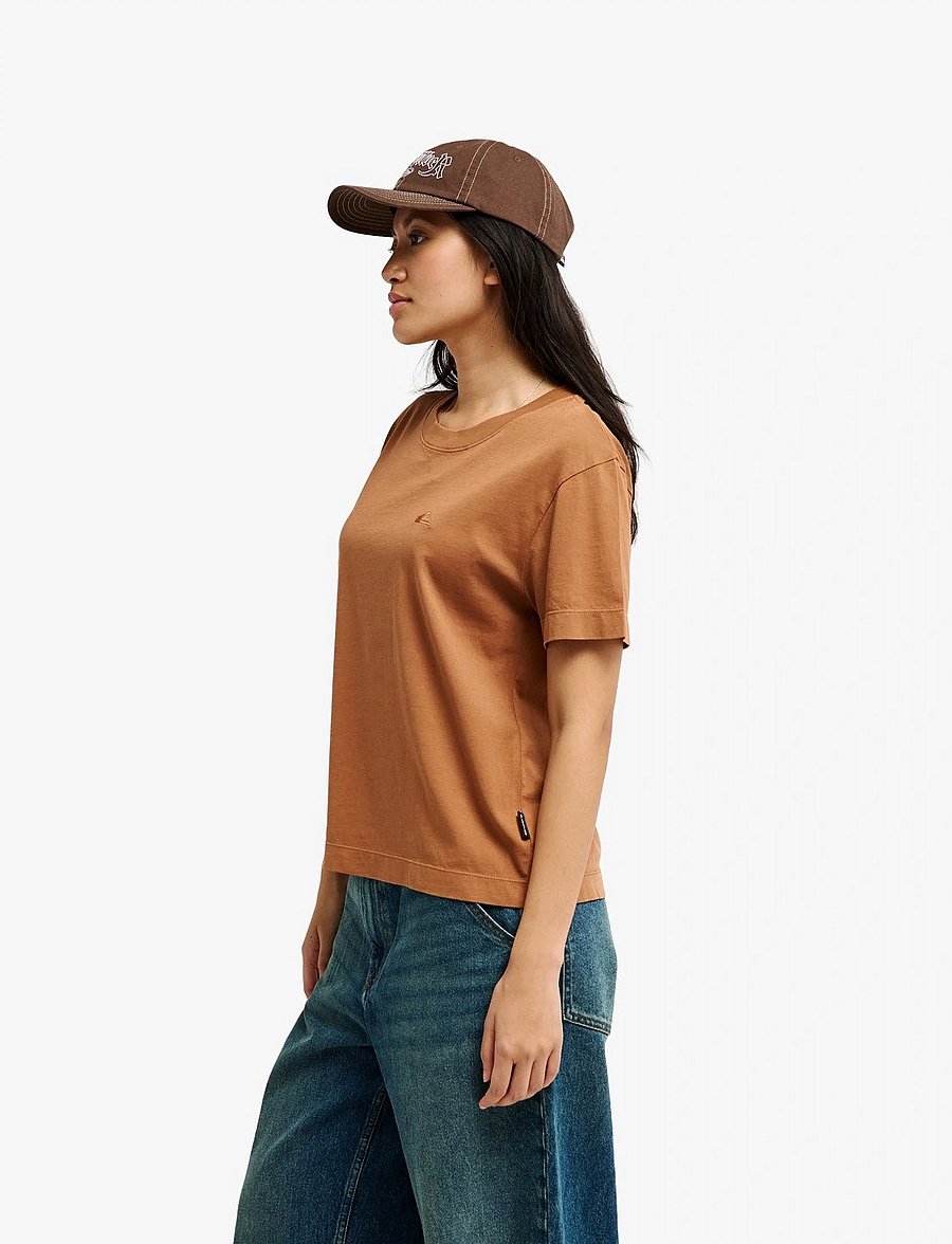 Quiksilver - ESSENTIAL SS TEE - t-shirts - rawhide - 5