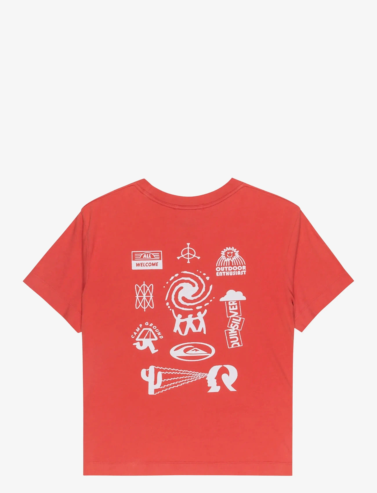 Quiksilver - STANDARD SS TEE - t-shirts - mineral red - 2