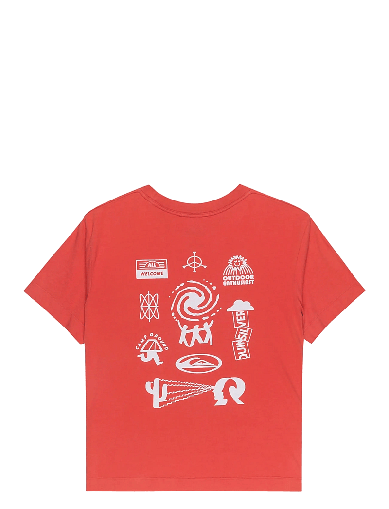 Quiksilver - STANDARD SS TEE - t-shirts - mineral red - 2