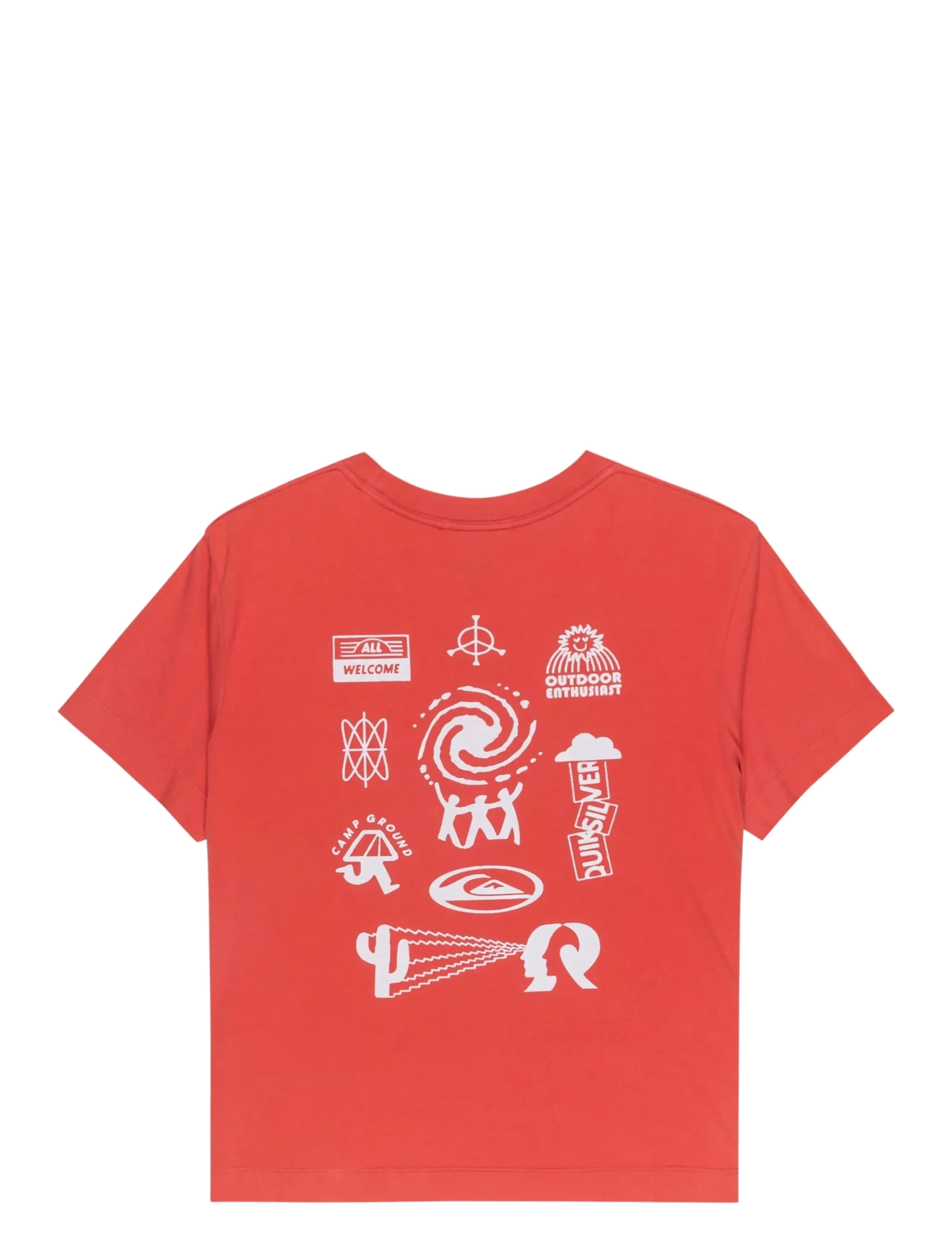 Quiksilver - STANDARD SS TEE - t-shirts - mineral red - 2