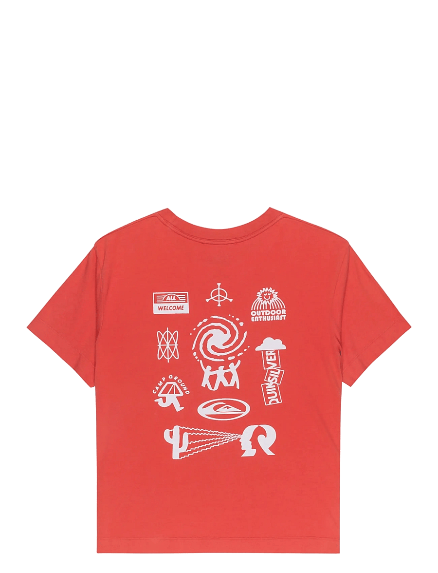 Quiksilver - STANDARD SS TEE - t-shirts - mineral red - 2