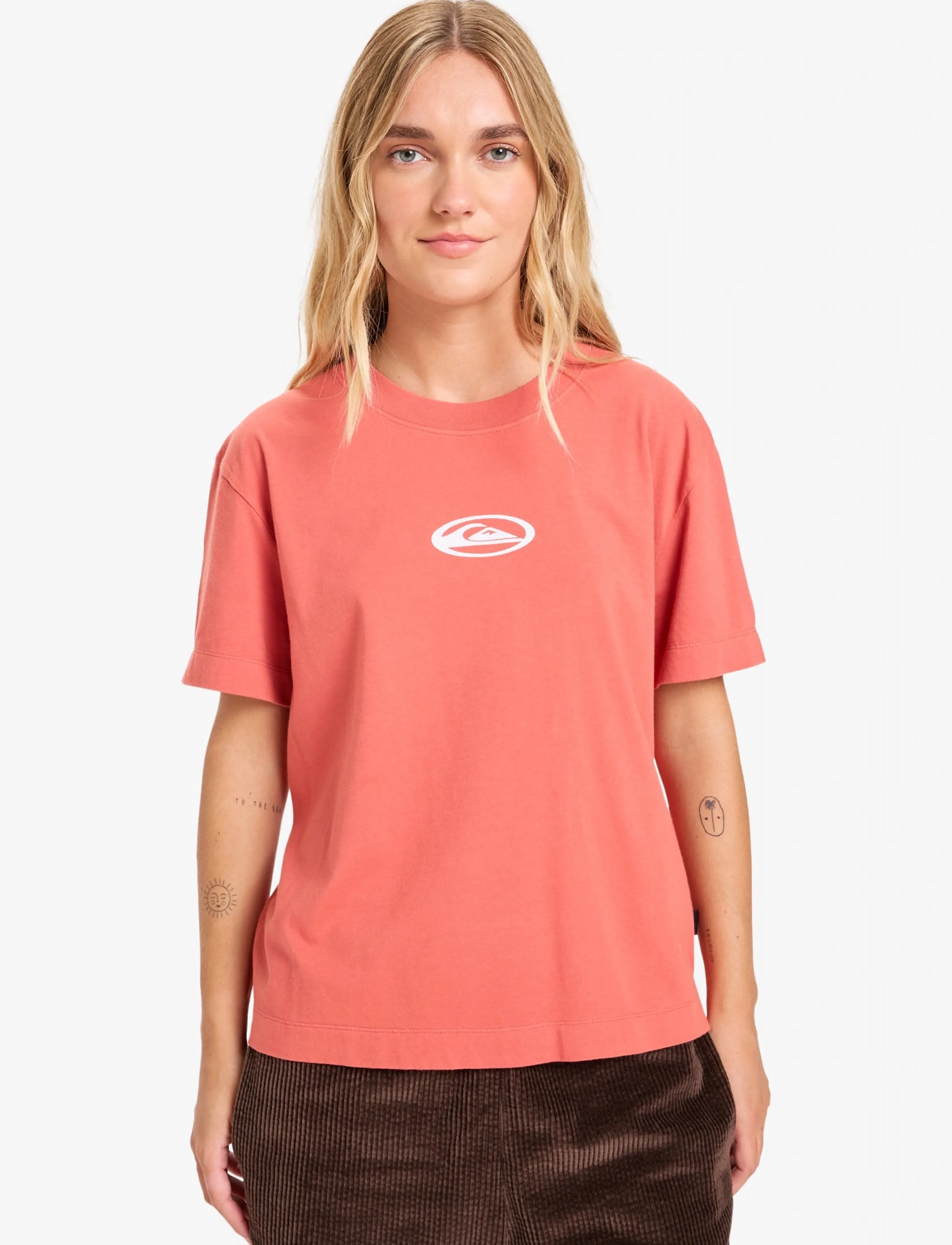 Quiksilver STANDARD SS TEE - T-Shirts & Tops - MINERAL RED / red
