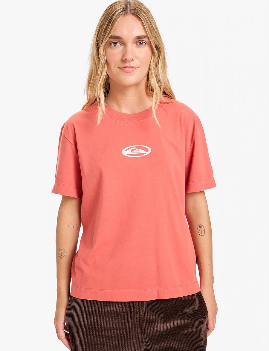 Quiksilver - STANDARD SS TEE - t-shirts - mineral red - 0