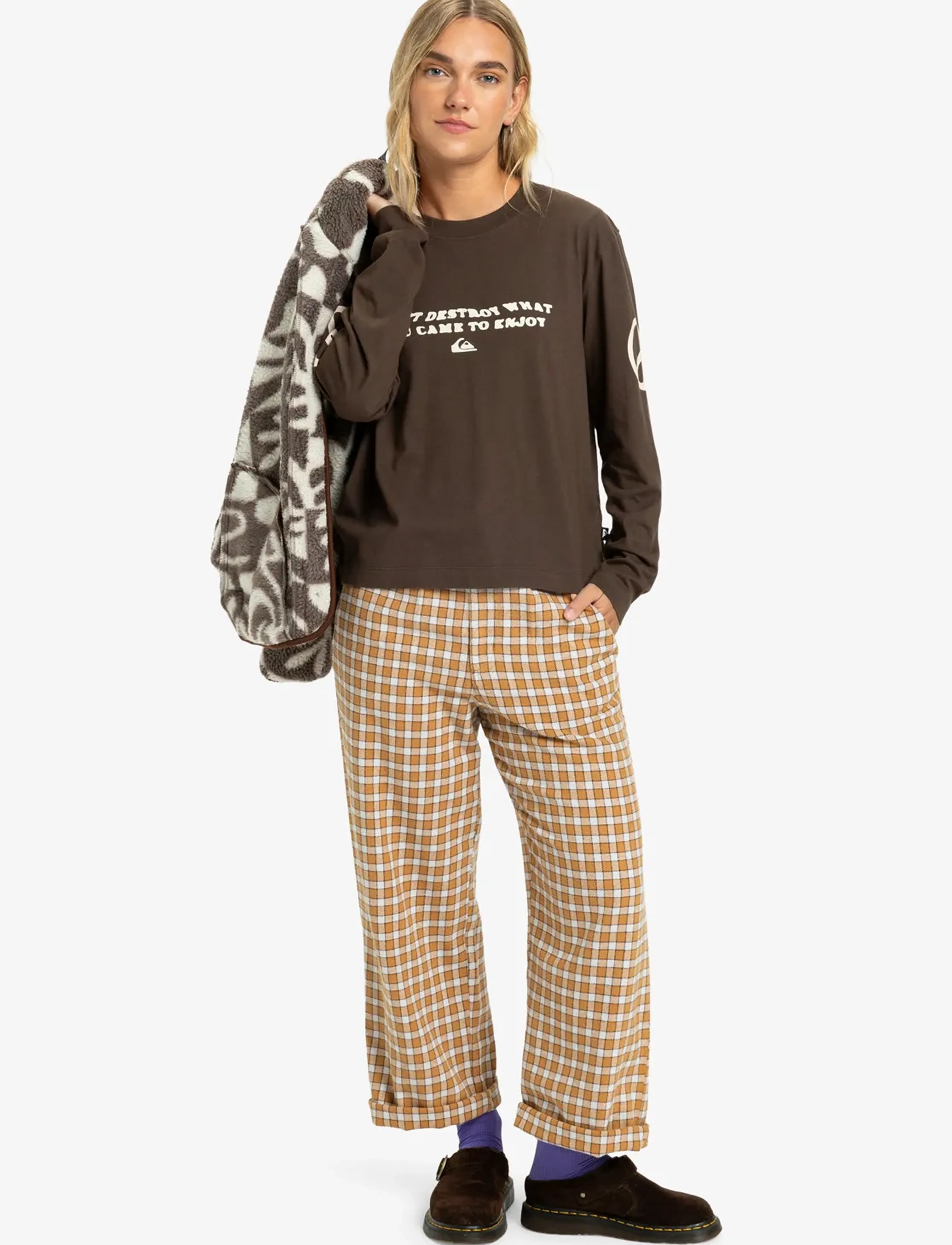 Quiksilver - STANDARD LS TEE - langærmede toppe - chocolate brown - 4