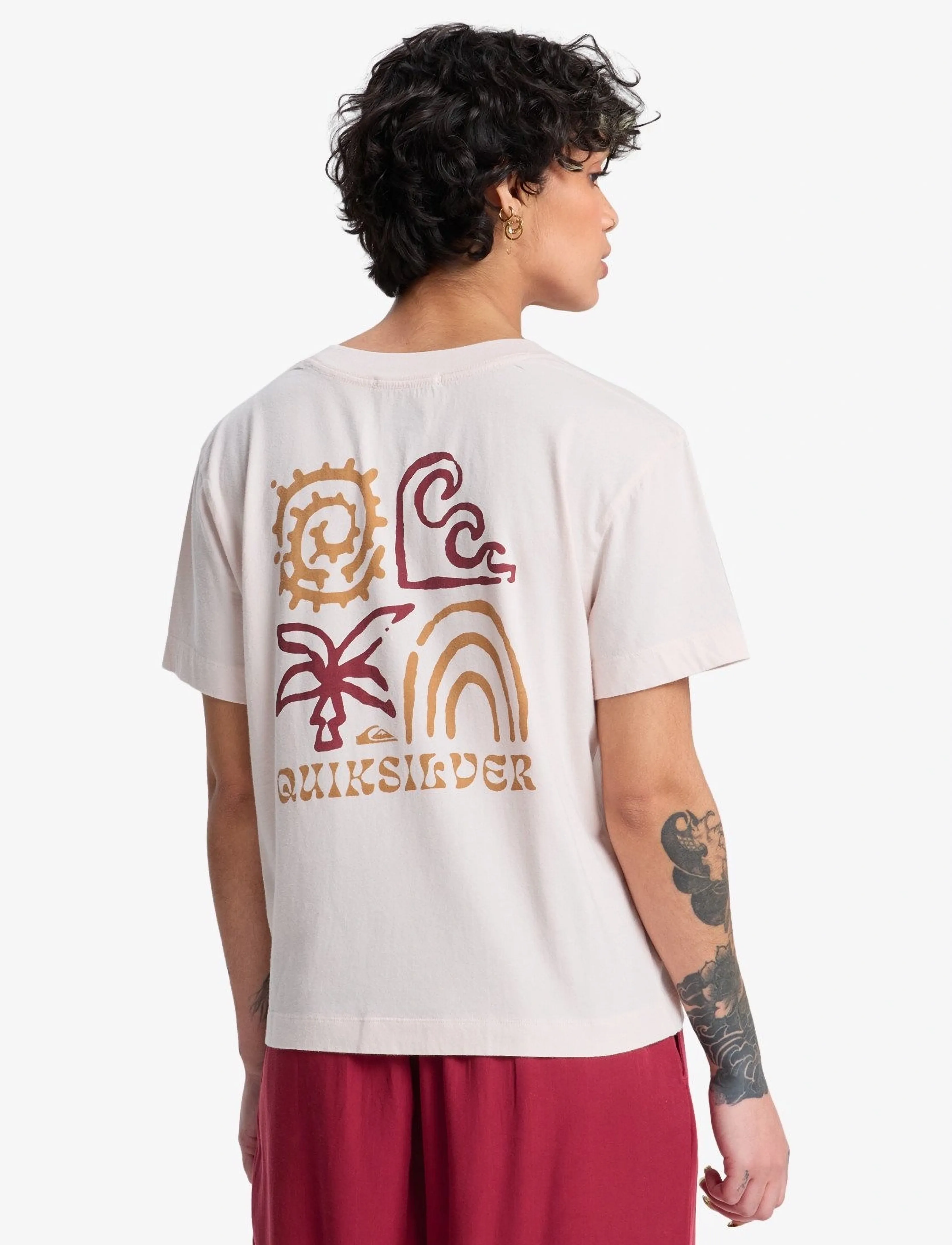 Quiksilver - STANDARD SS TEE - t-shirty - rosewater - 3
