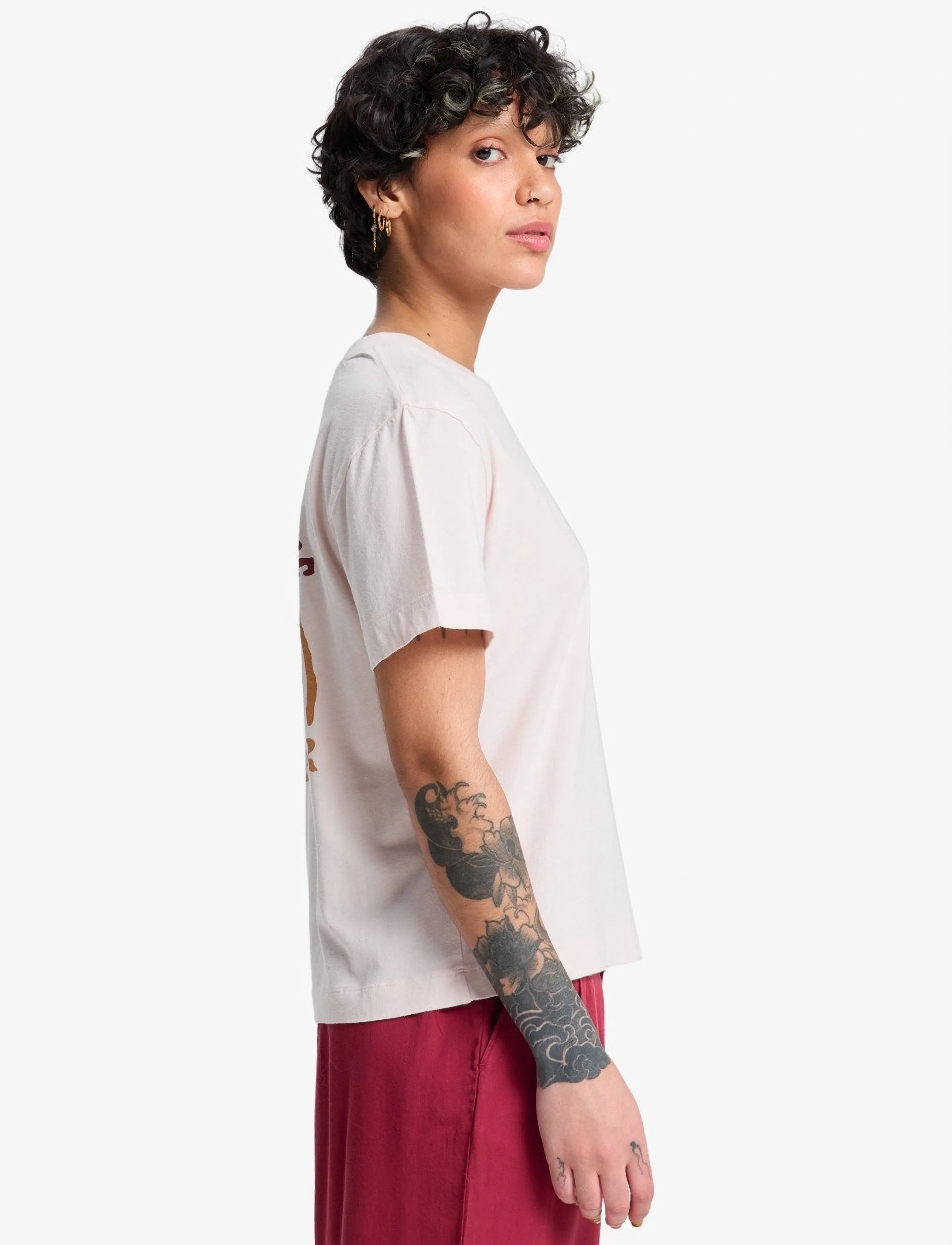 Quiksilver - STANDARD SS TEE - t-shirty - rosewater - 4