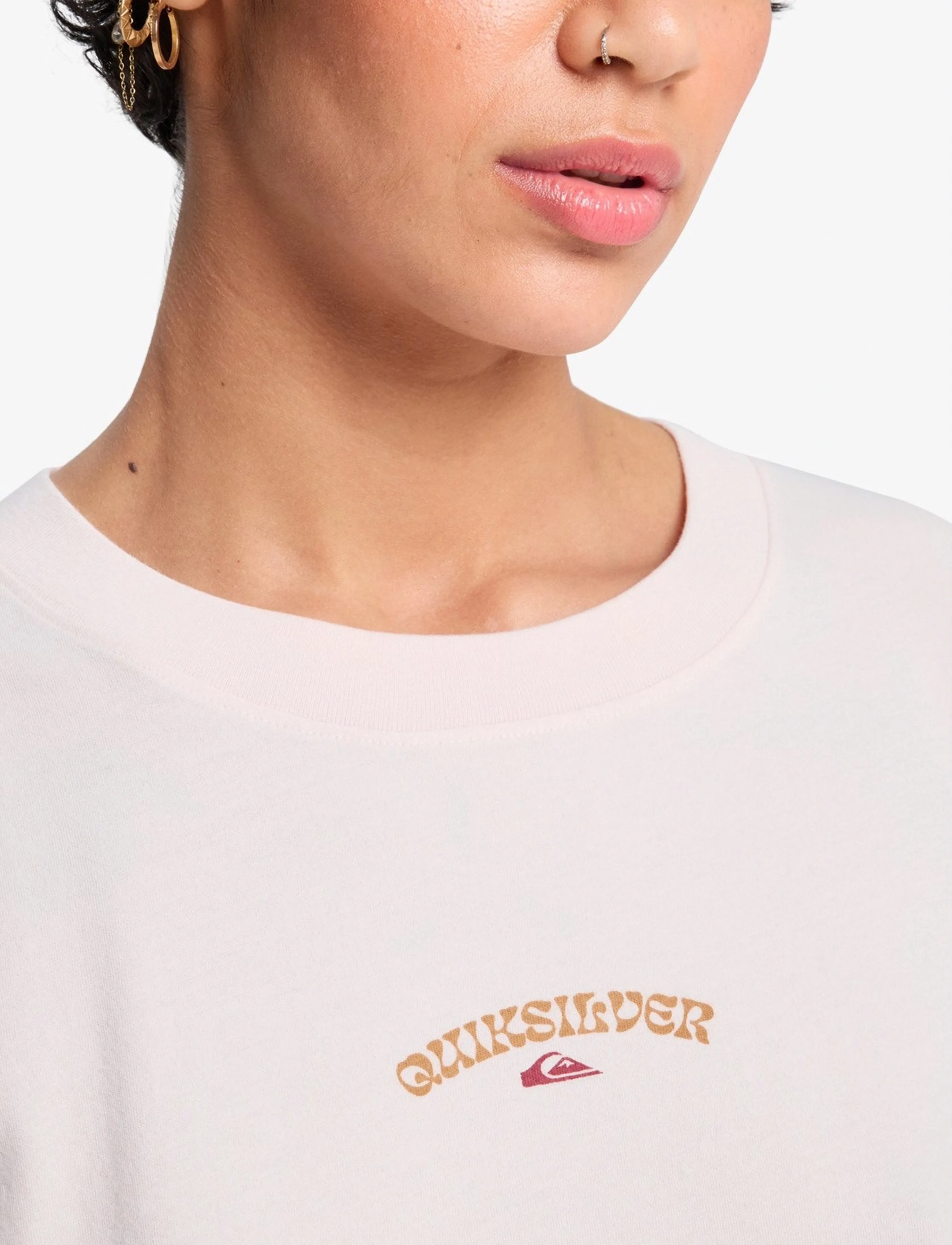 Quiksilver - STANDARD SS TEE - t-shirty - rosewater - 5