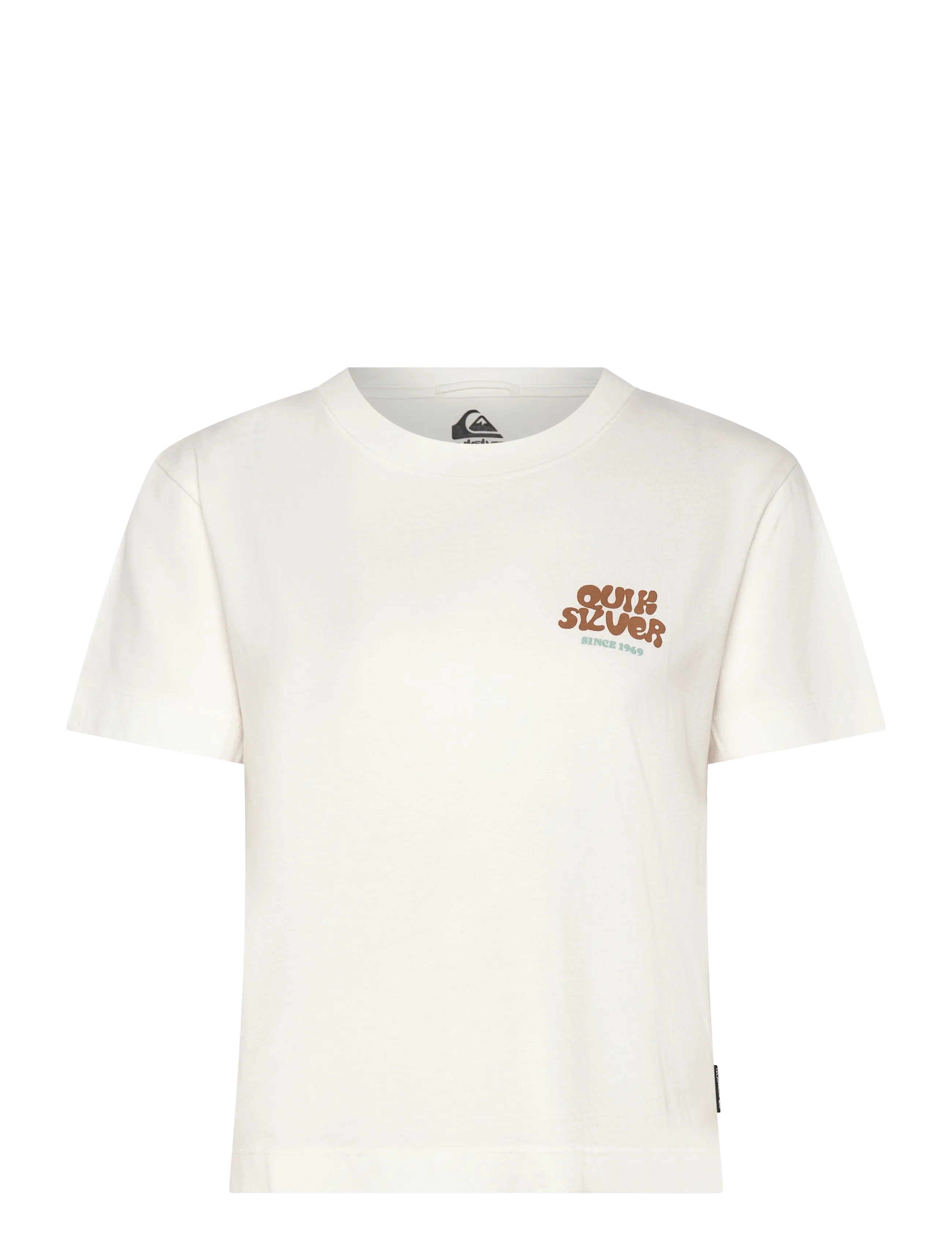Quiksilver Standard Ss Tee, S, Sport Crop Oberteile, Weiß - Short-sleeved Frauen