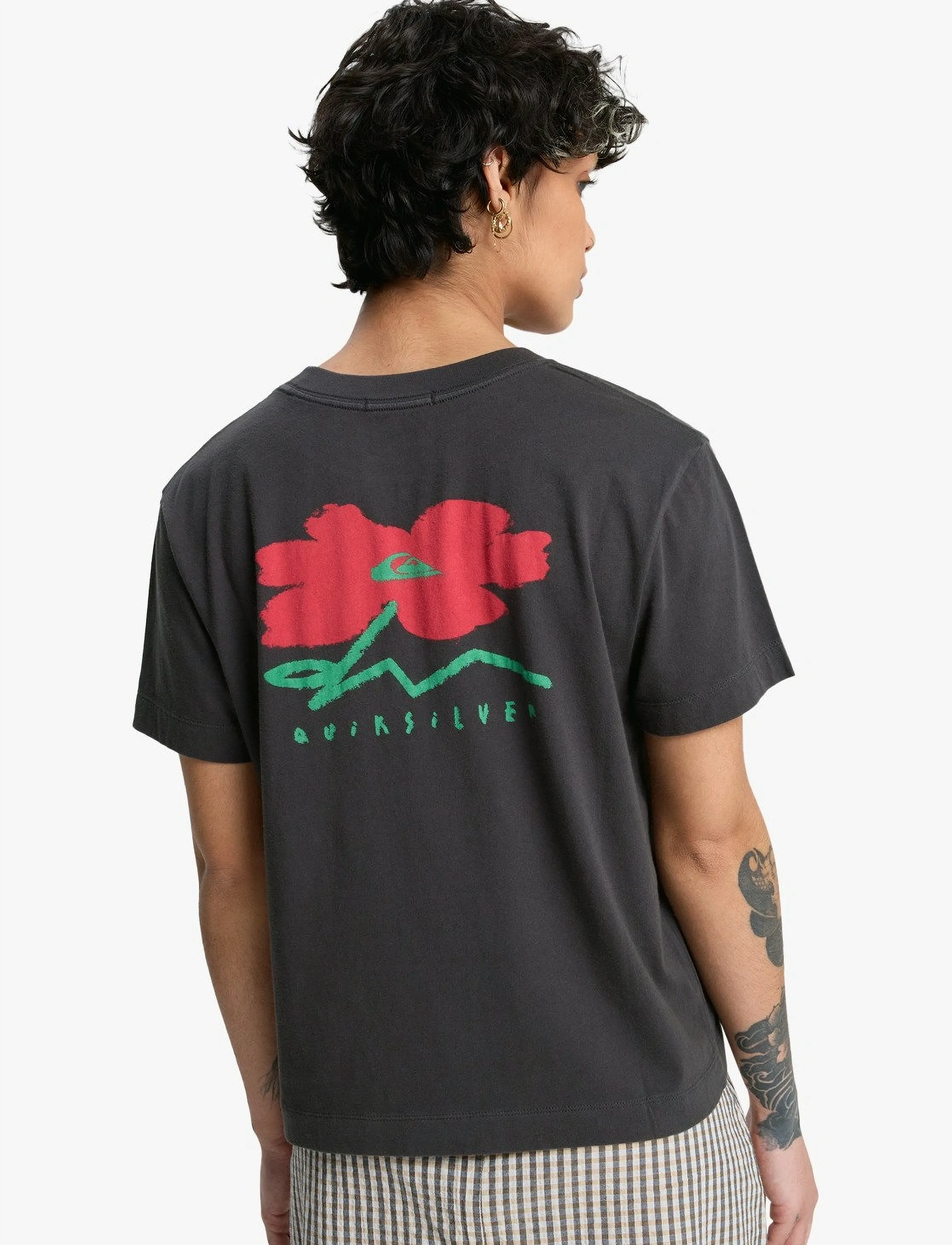 Quiksilver - STANDARD SS TEE - alussärgid ja t-särgid - tarmac - 3
