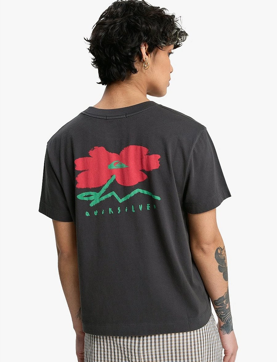 Quiksilver - STANDARD SS TEE - t-shirts - tarmac - 3