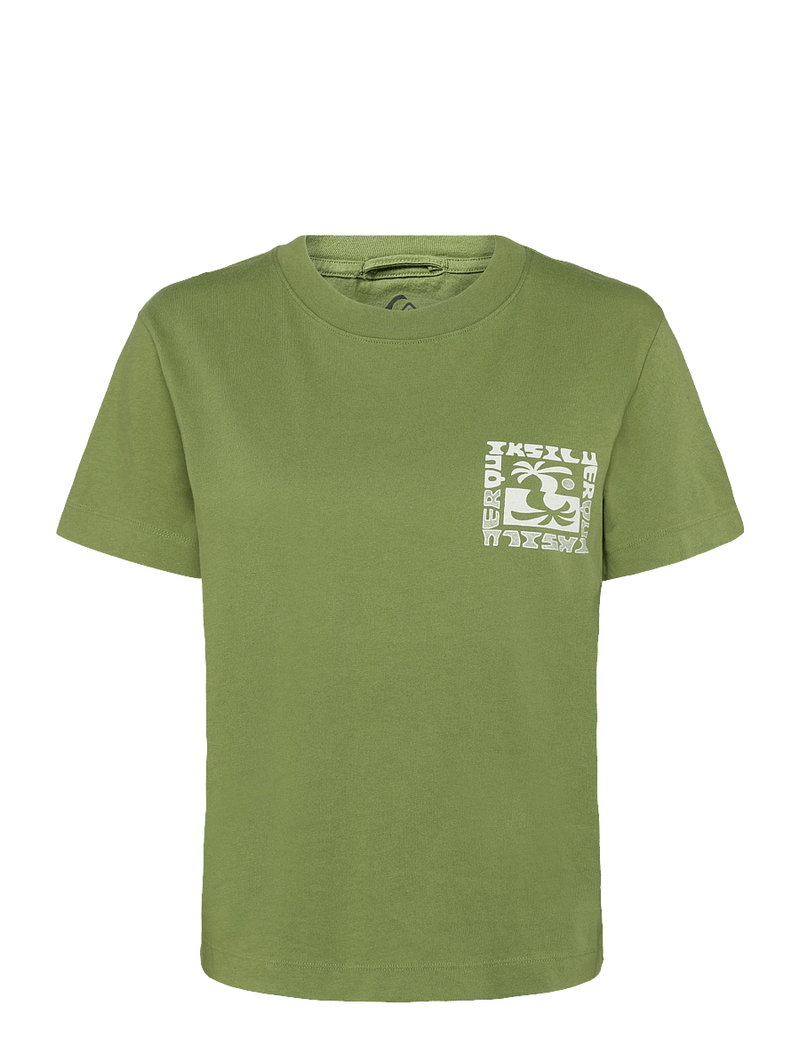 Quiksilver - STANDARD SS TEE - t-shirts - calliste green - 1