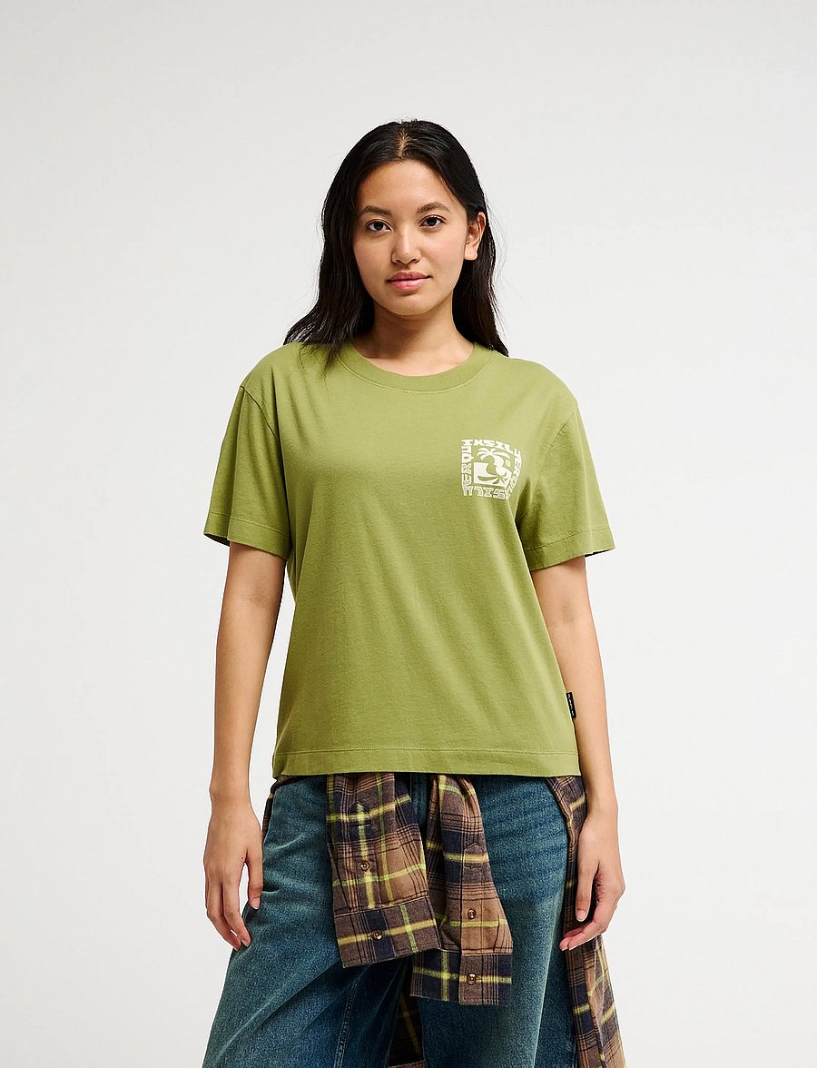 Quiksilver - STANDARD SS TEE - t-shirts - calliste green - 0