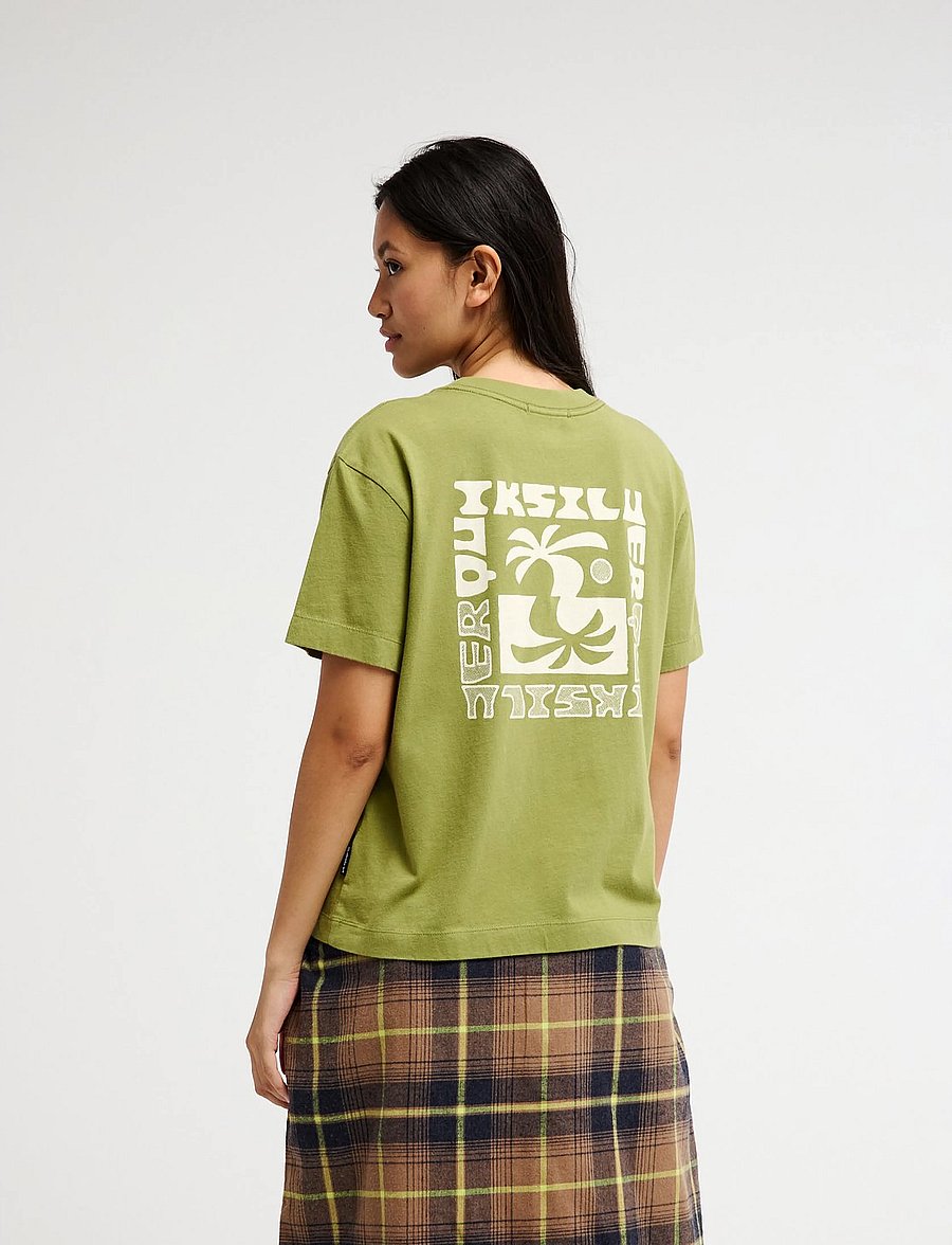 Quiksilver - STANDARD SS TEE - t-shirts - calliste green - 3