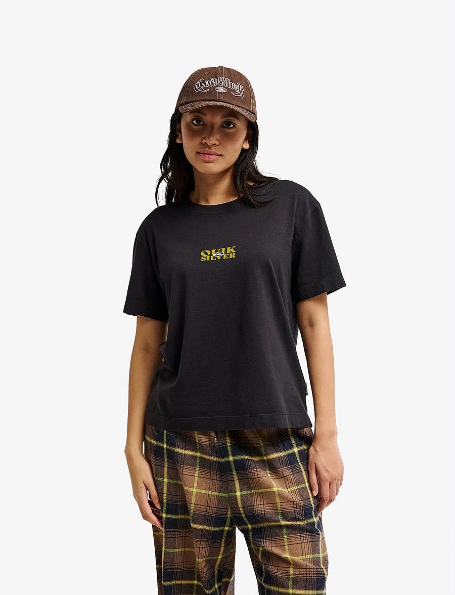 Quiksilver - STANDARD SS TEE - t-shirts - tarmac - 0